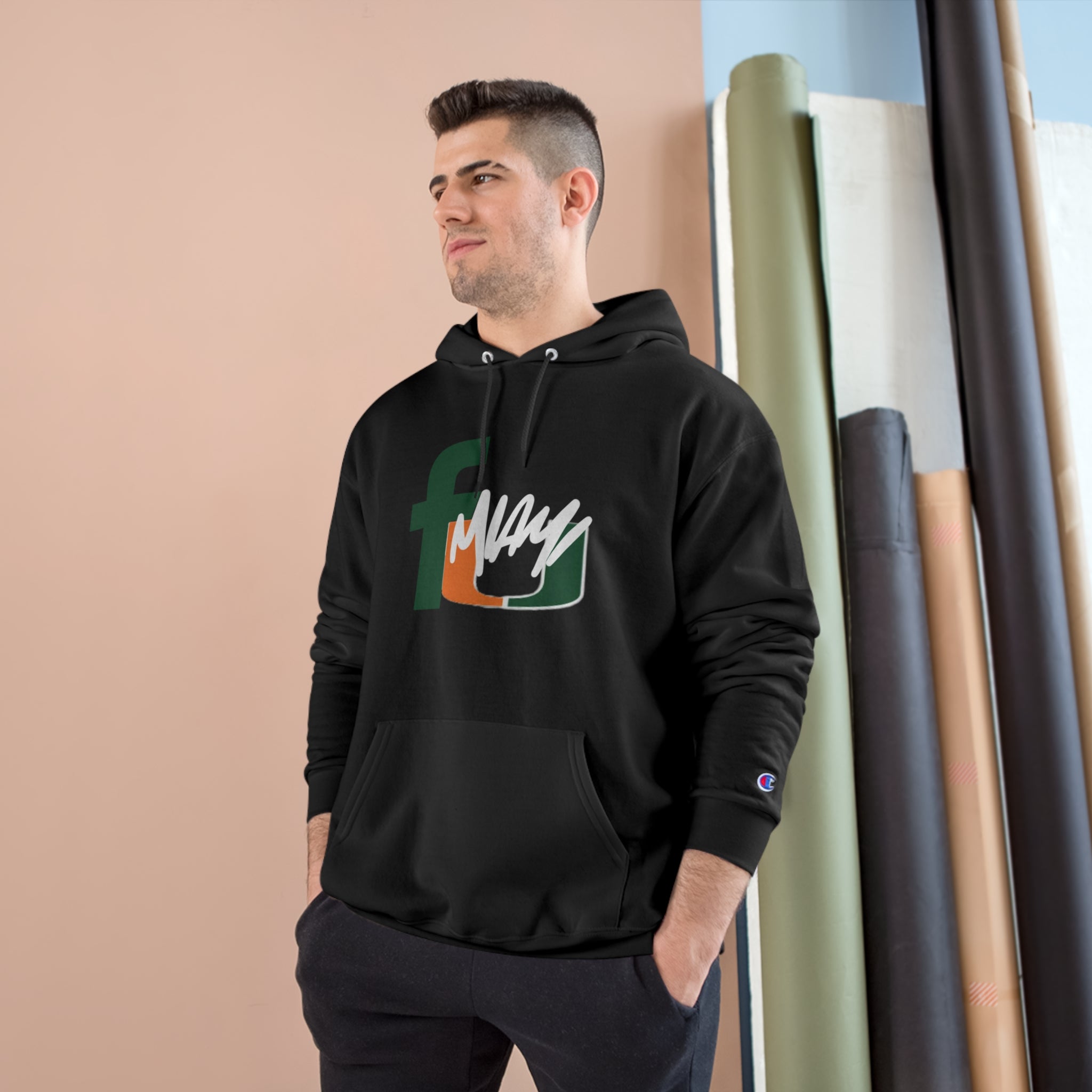 FURDREAMS NCAA “MIA” VI Champion Hoodie Sweatshirt