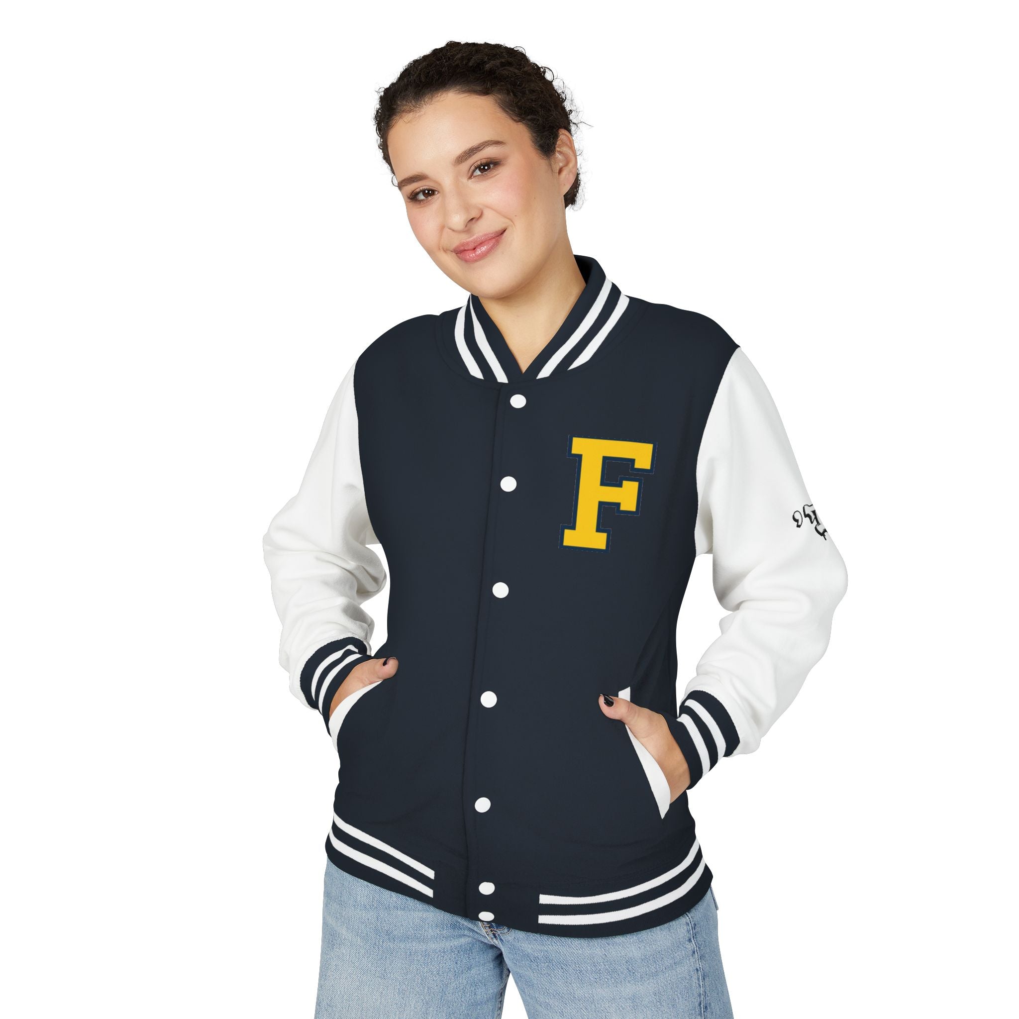 FURDREAMS "DTW" I Graffiti Shield Letterman Jacket