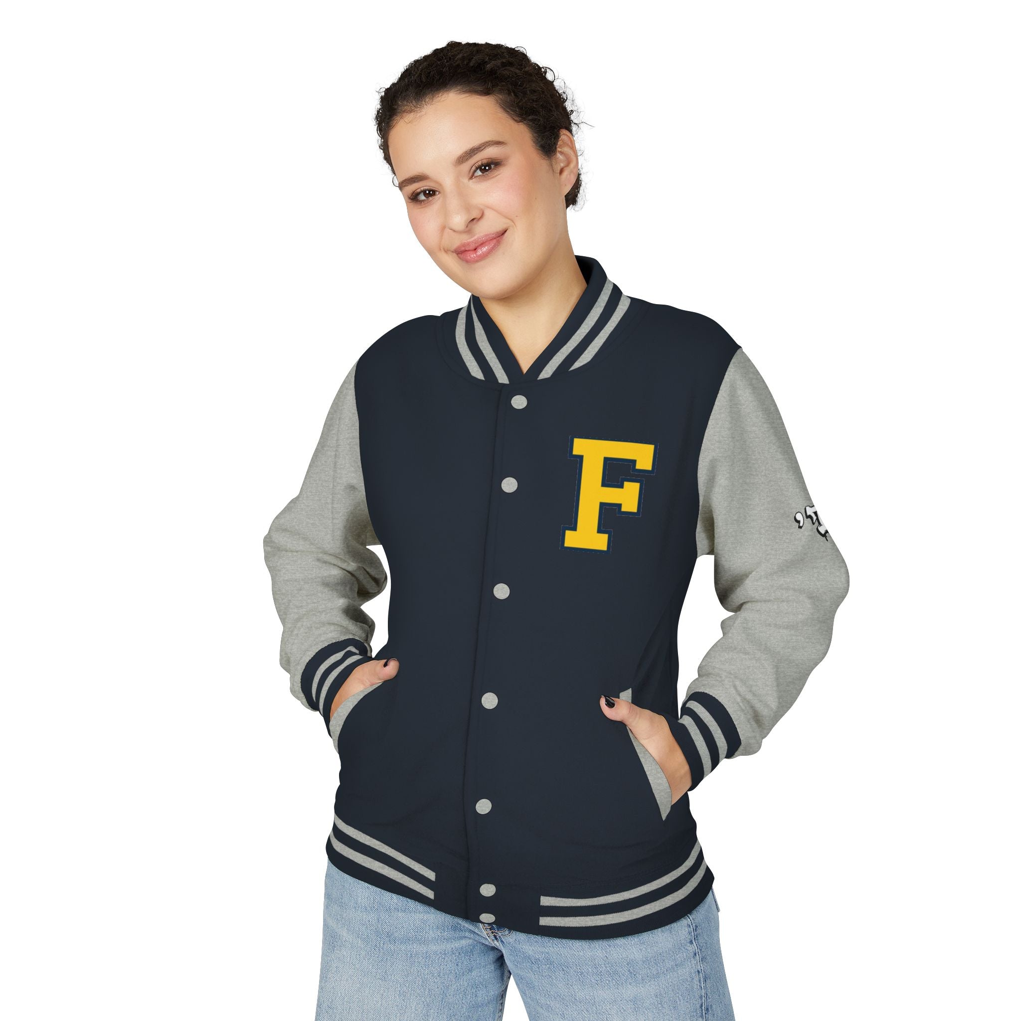 FURDREAMS "DTW" I Graffiti Shield Letterman Jacket