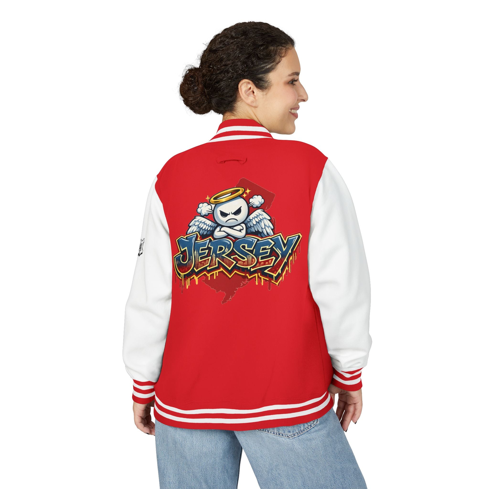 FURDreams "EWR" XII — Jersey Devils Shield Letterman Jacket