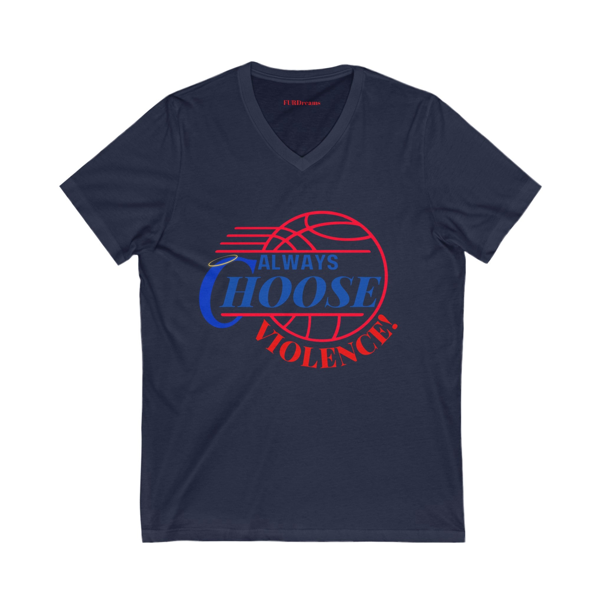 FURDreams NBA “LAX” I Unisex Jersey Short Sleeve V-Neck Tee