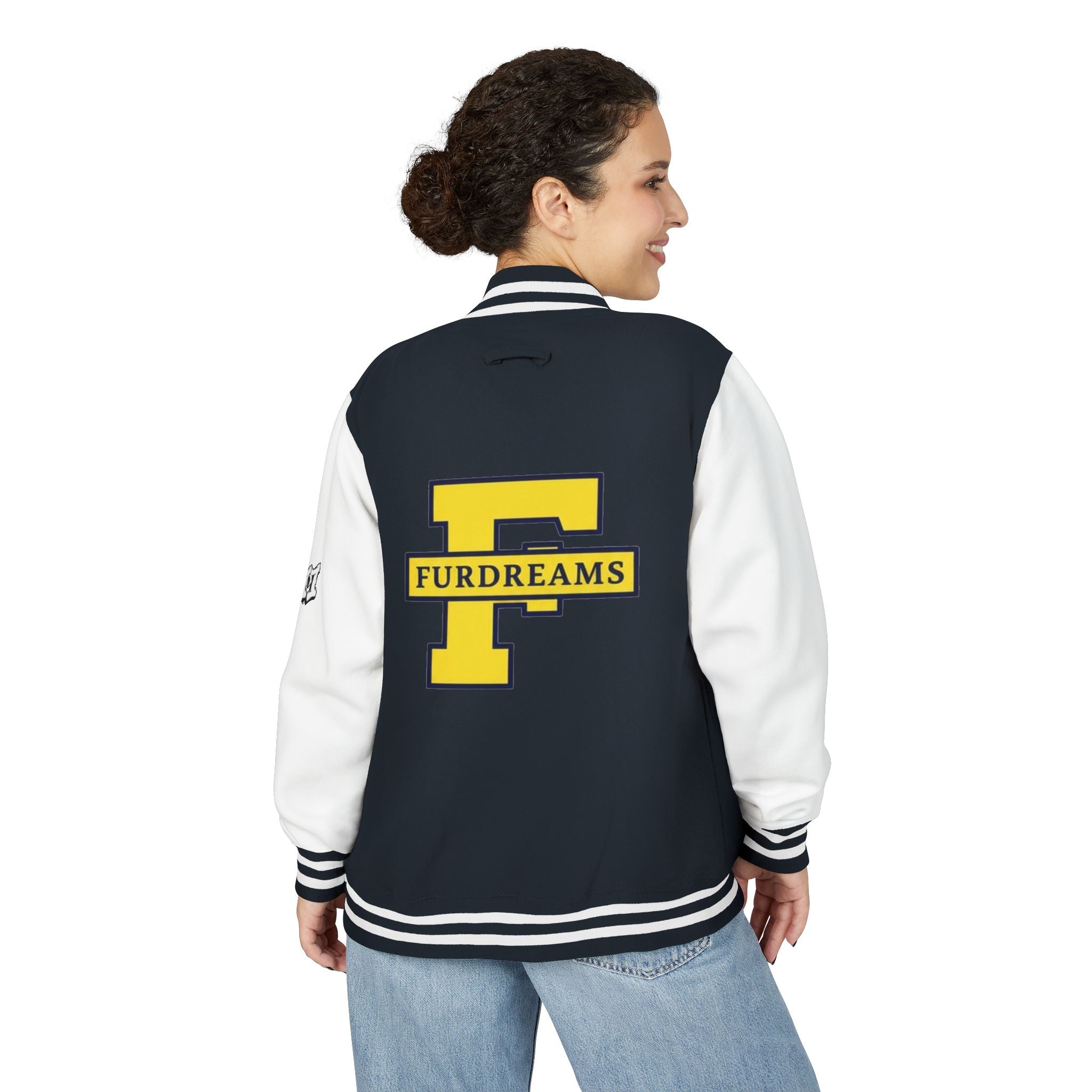 FURDREAMS "DTW" I Graffiti Shield Letterman Jacket