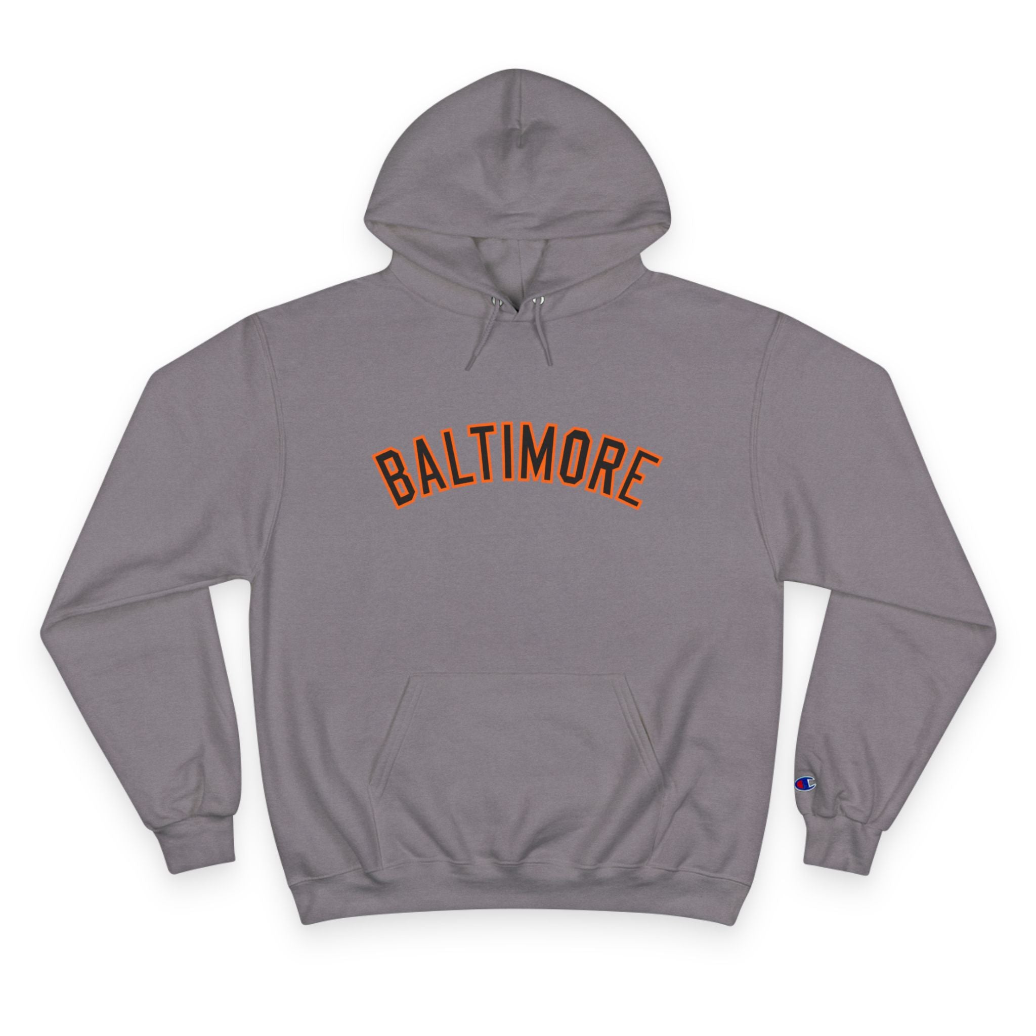 FURDreams “Baltimore” Collegiate Arch Pullover Hoodie — Orioles Orange Streetwear