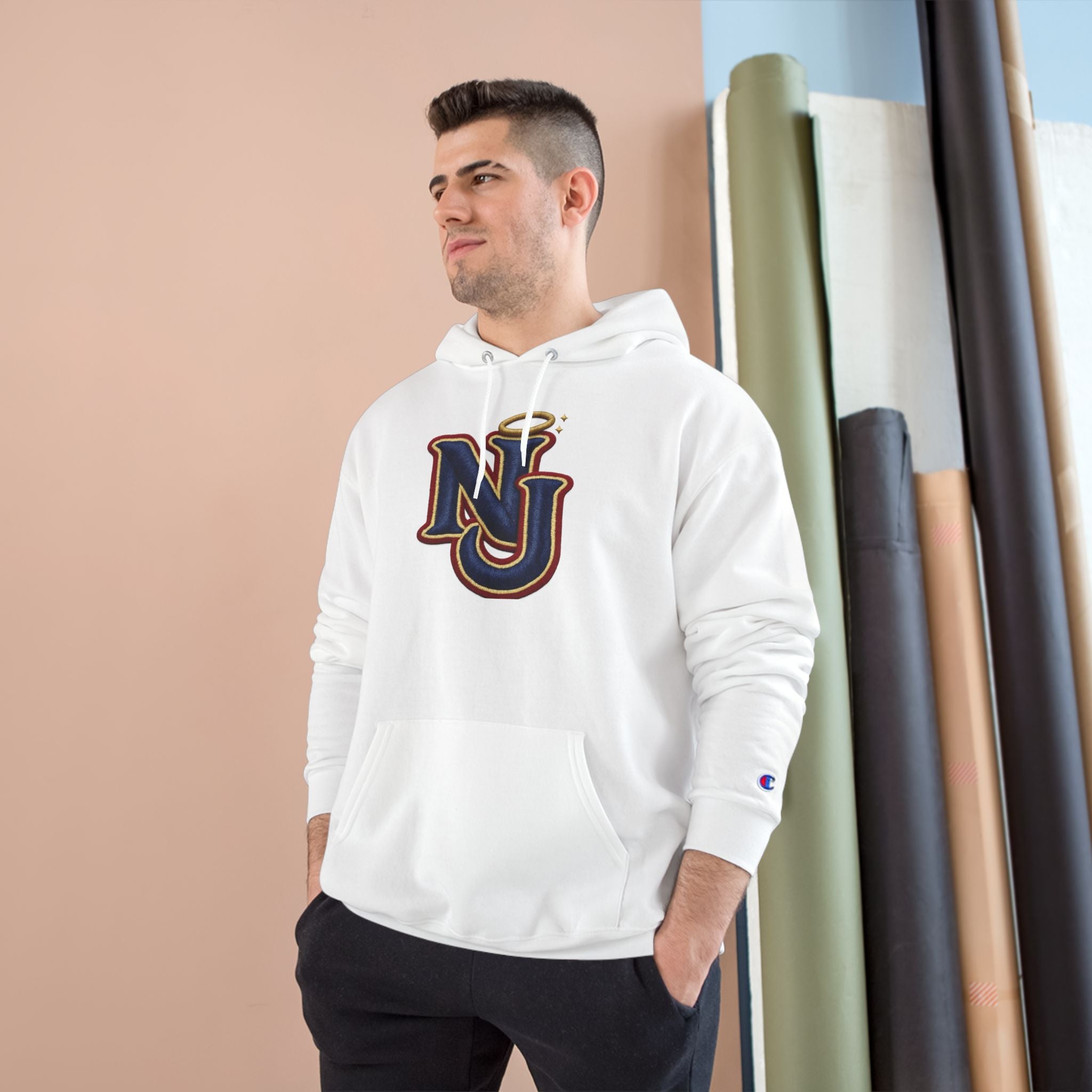 FURDreams "EWR" XII — NJ Embroidered Monogram Champion Pullover