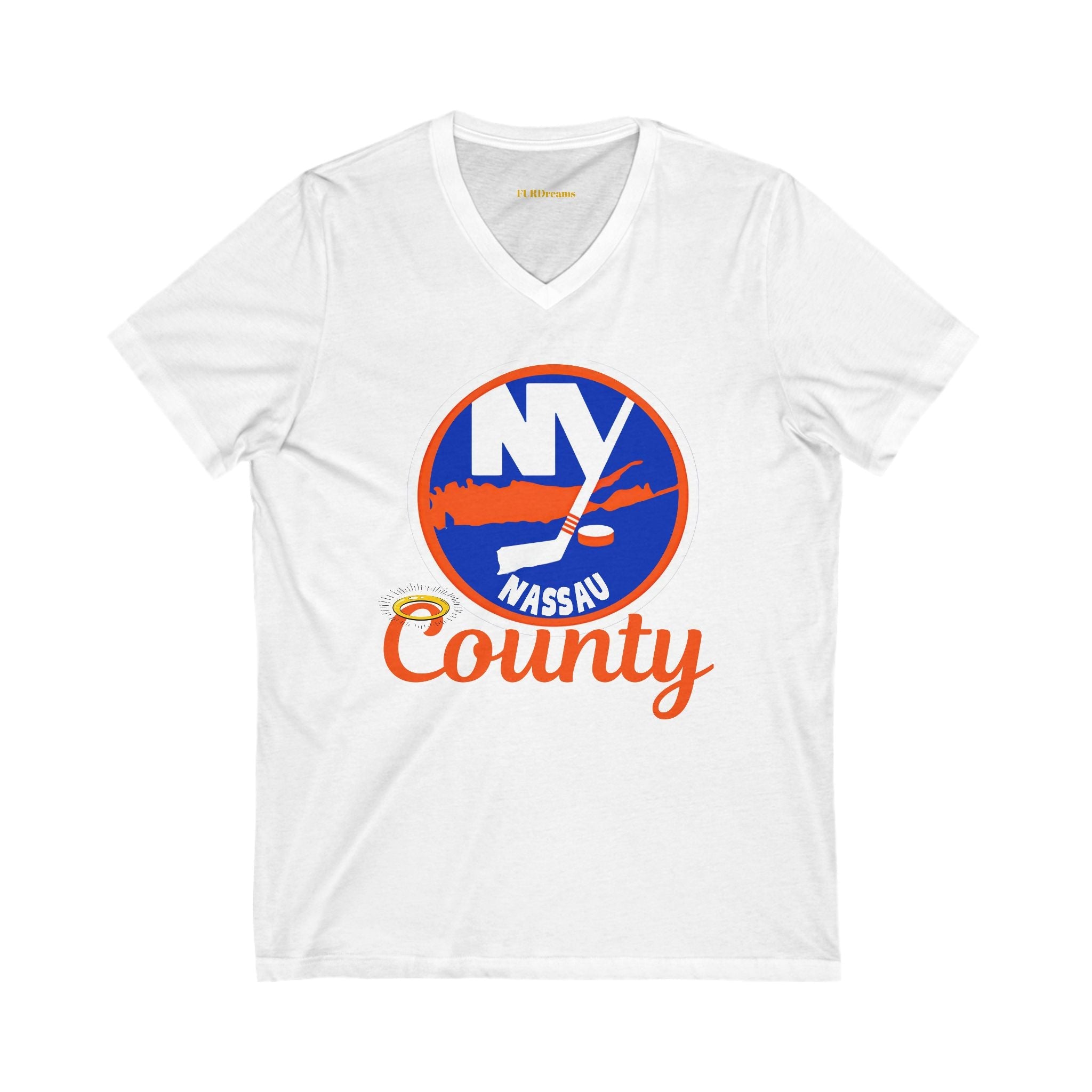 FURDreams pro hockey â€œNYCâ€ XXXI Unisex Jersey Short Sleeve V-Neck Tee