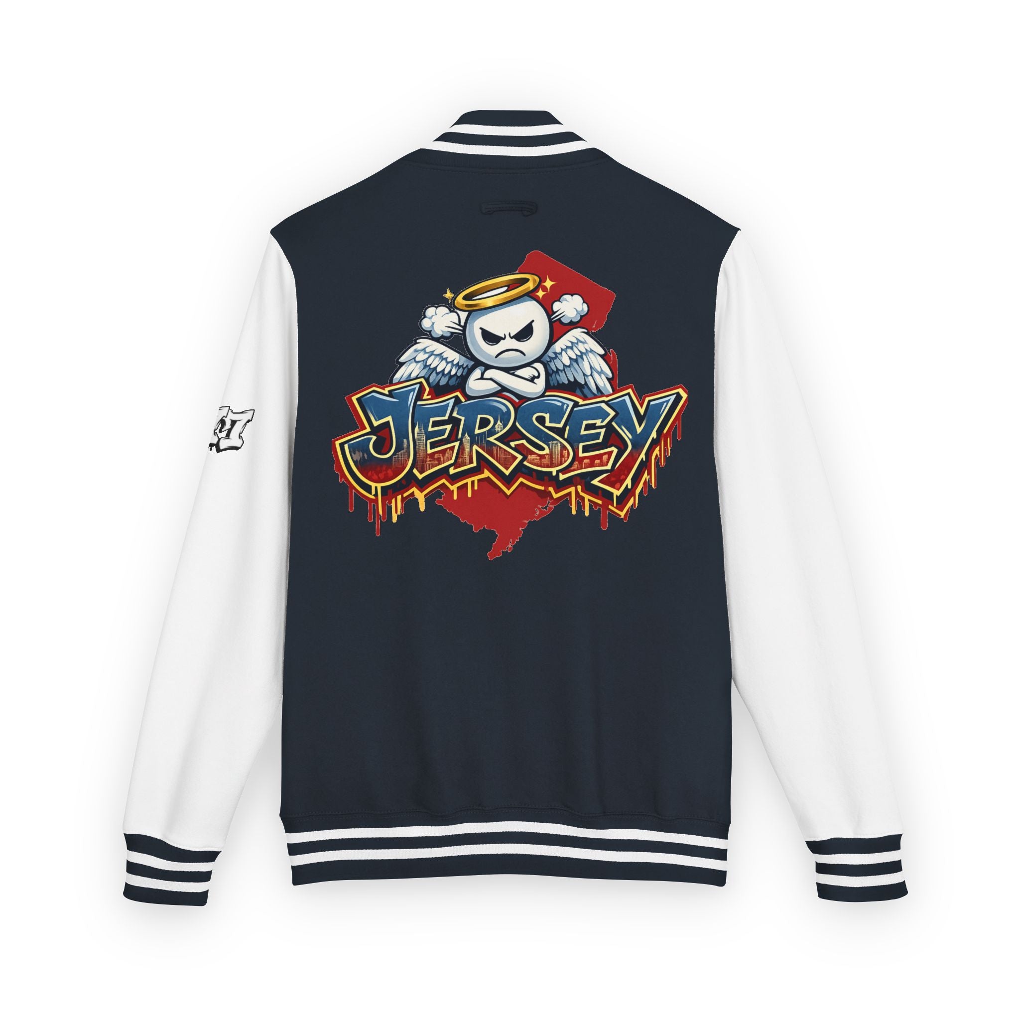 FURDreams "EWR" XII — Jersey Devils Shield Letterman Jacket