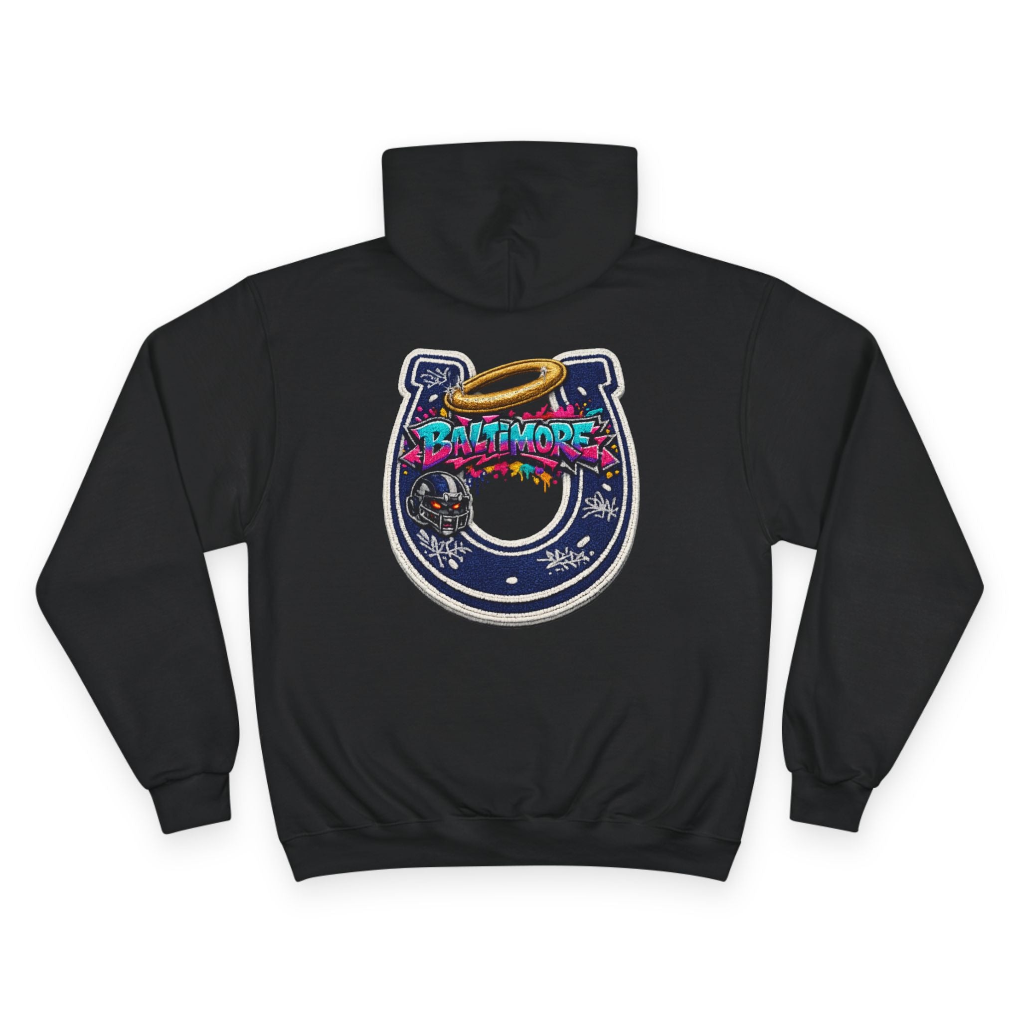 Baltimore Champion Hoodie — Retro Script City Logo Pullover