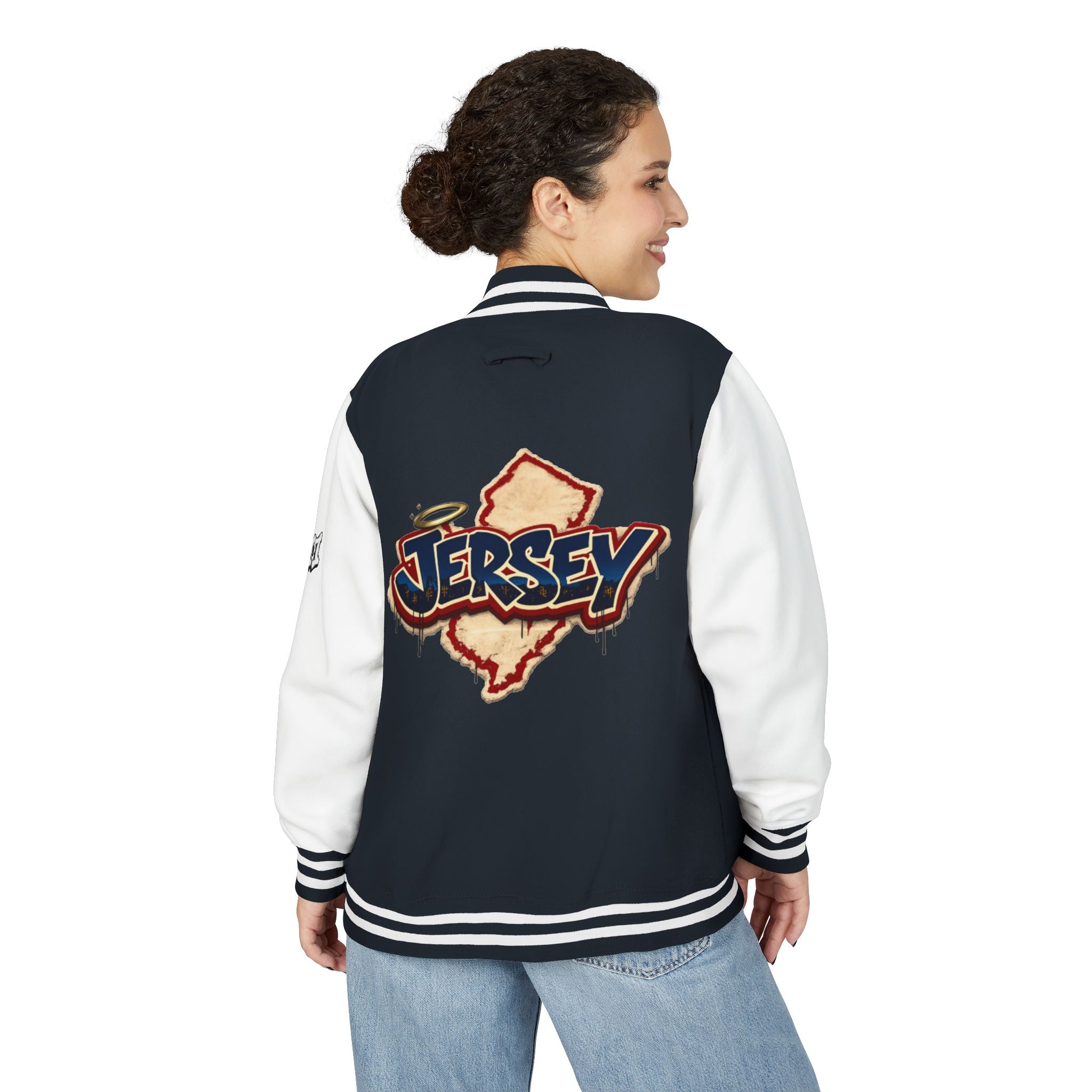 FURDreams "EWR" XII — NJ Monogram Shield Letterman Jacket