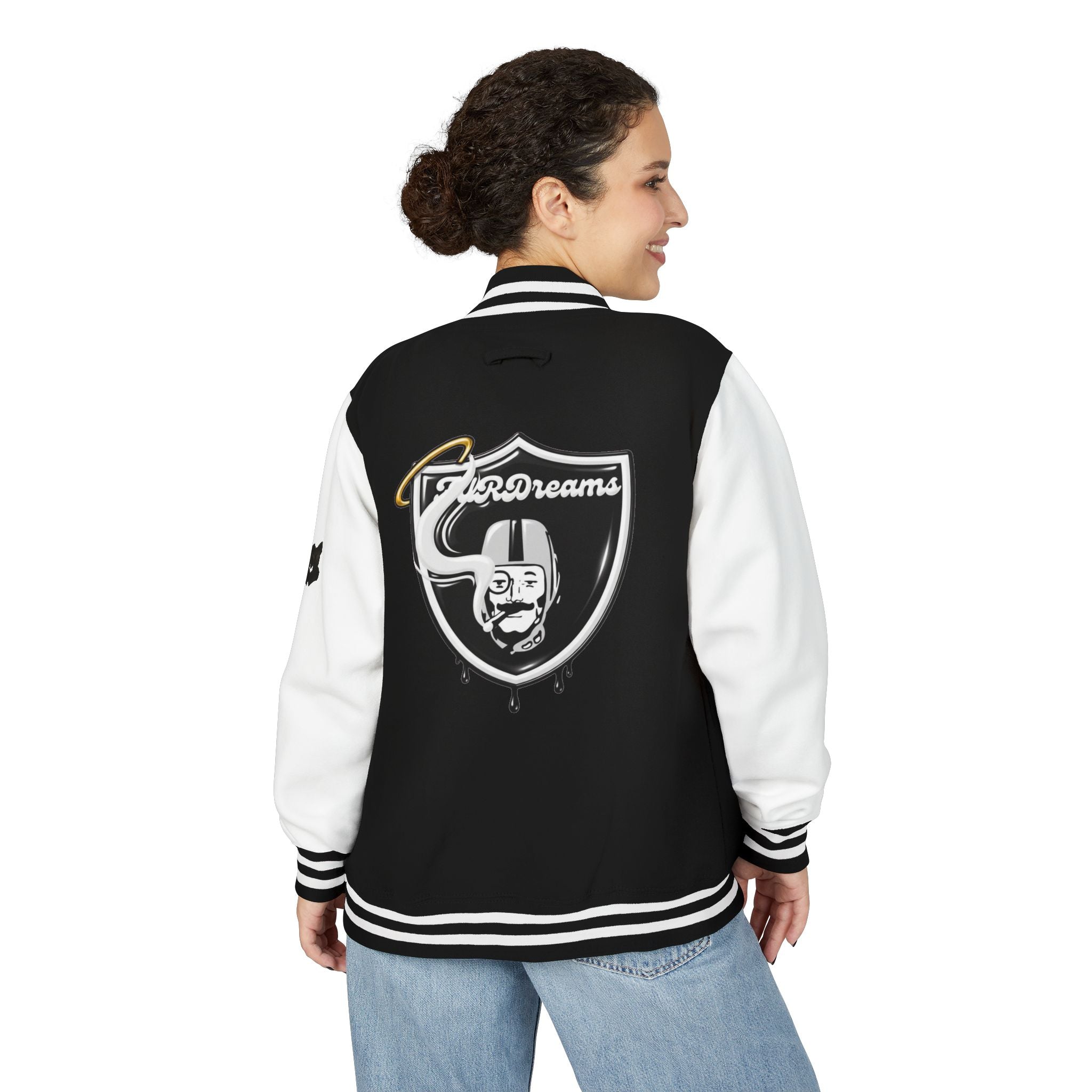 FURDreams "LVS" I Graffiti Shield Letterman Jacket