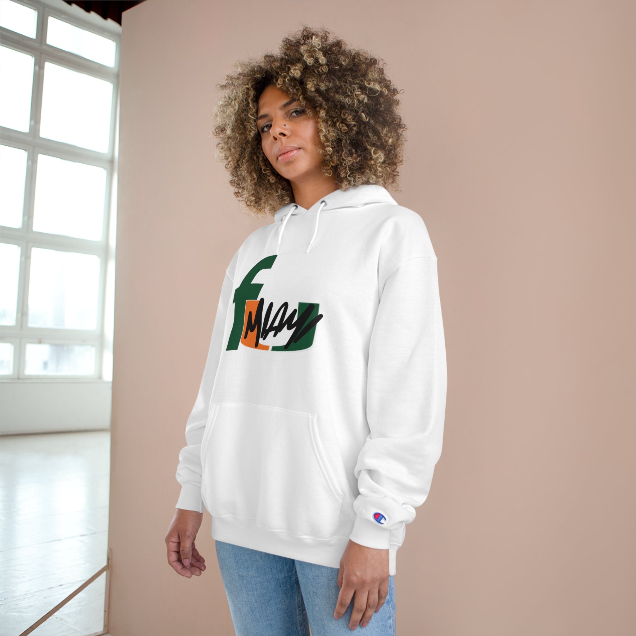 FURDREAMS NCAA “MIA” VI Champion Hoodie Sweatshirt