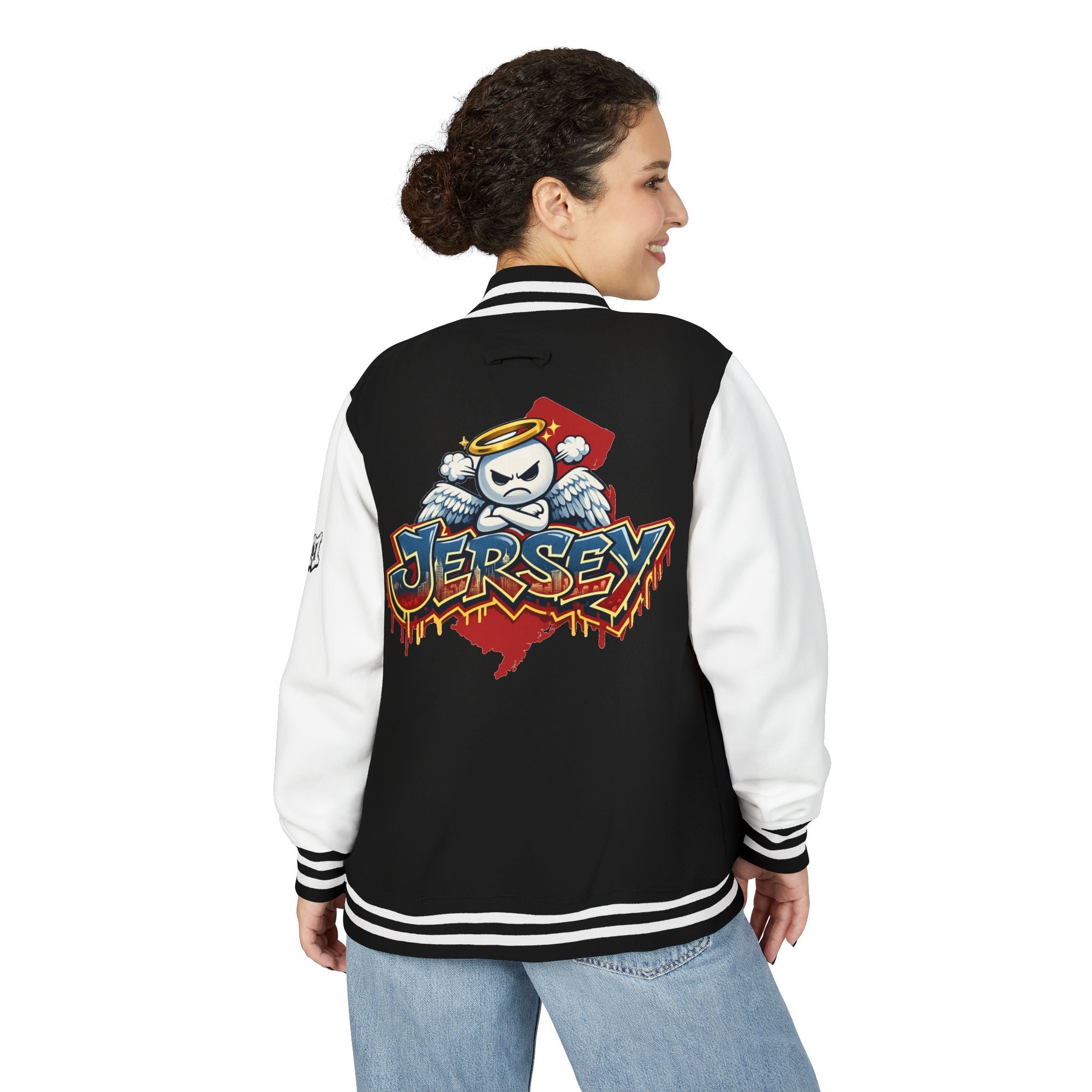 FURDreams "EWR" XII — Jersey Devils Shield Letterman Jacket