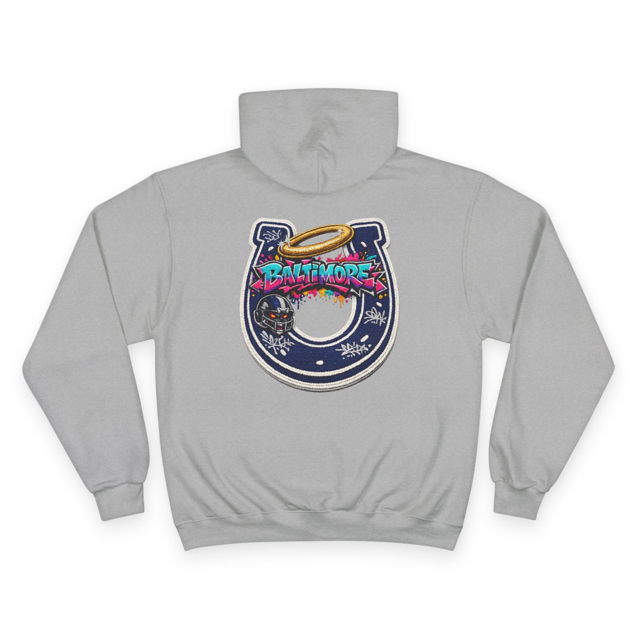 Baltimore Champion Hoodie — Retro Script City Logo Pullover