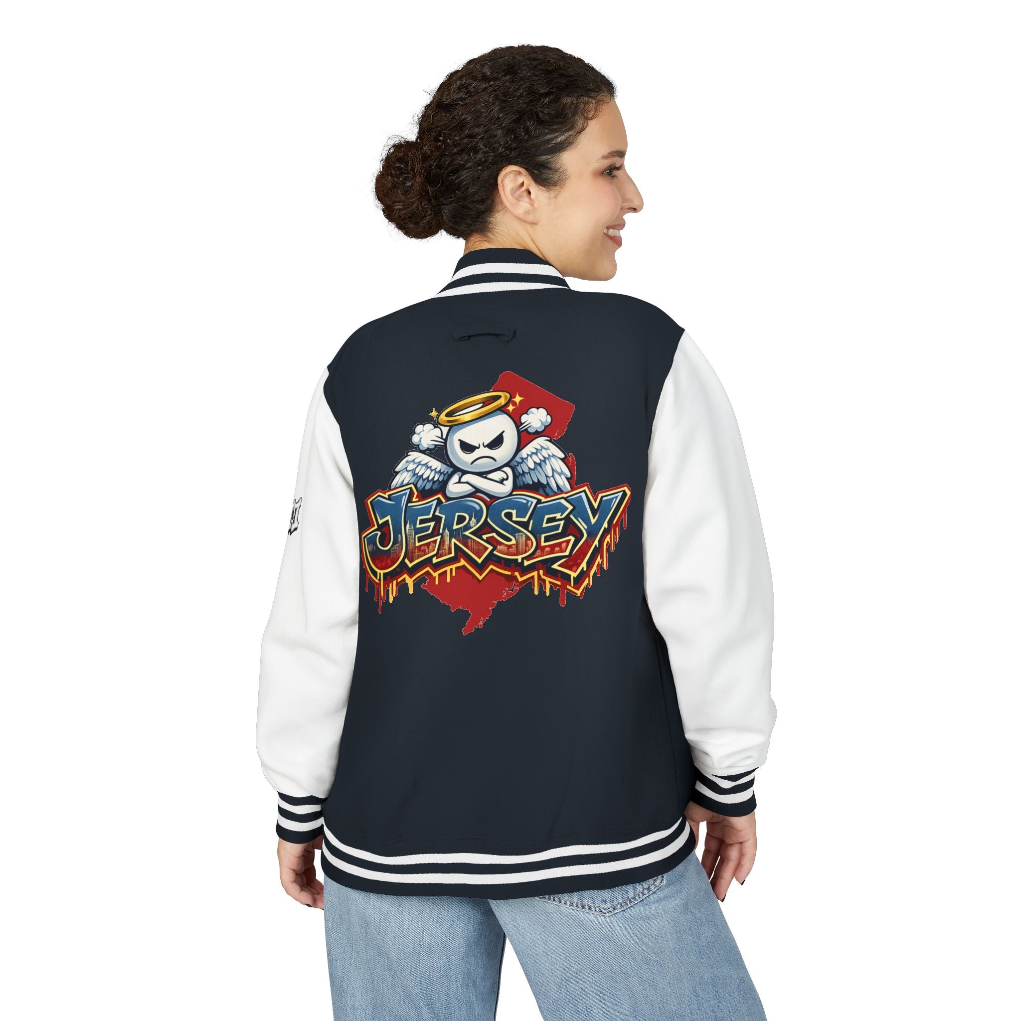 FURDreams "EWR" XII — Jersey Devils Shield Letterman Jacket