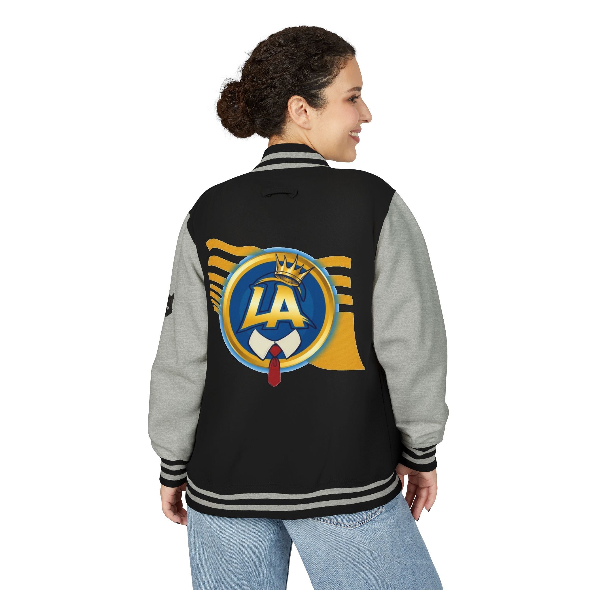 FURDreams "LAX" I Graffiti Shield Letterman Jacket