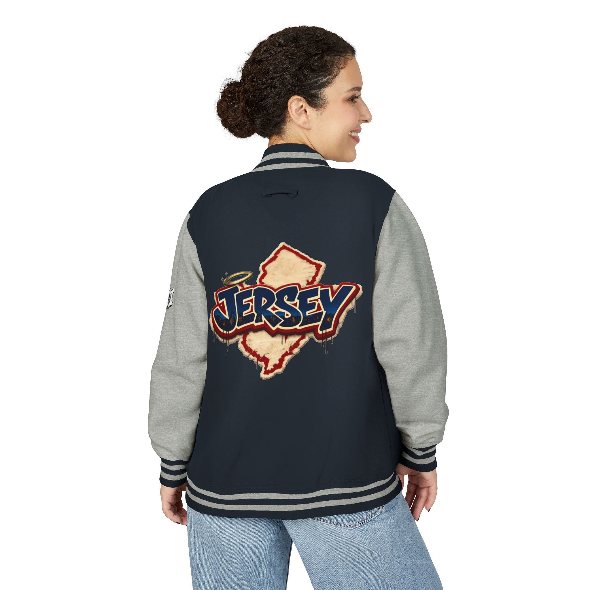 FURDreams "EWR" XII — NJ Monogram Shield Letterman Jacket