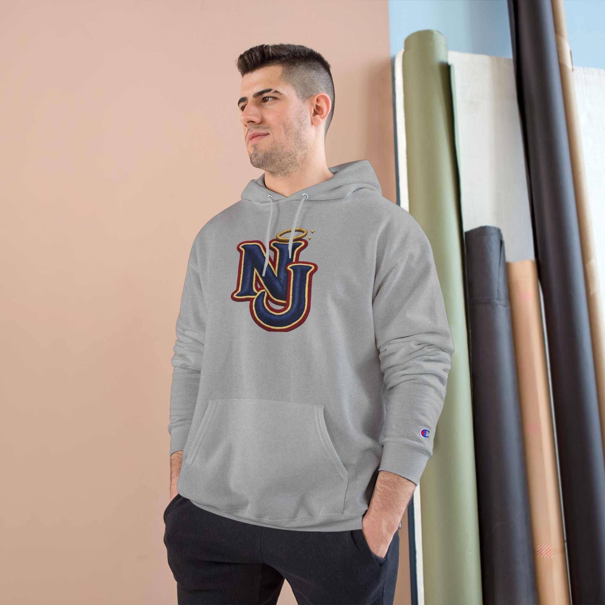FURDreams "EWR" XII — NJ Embroidered Monogram Champion Pullover