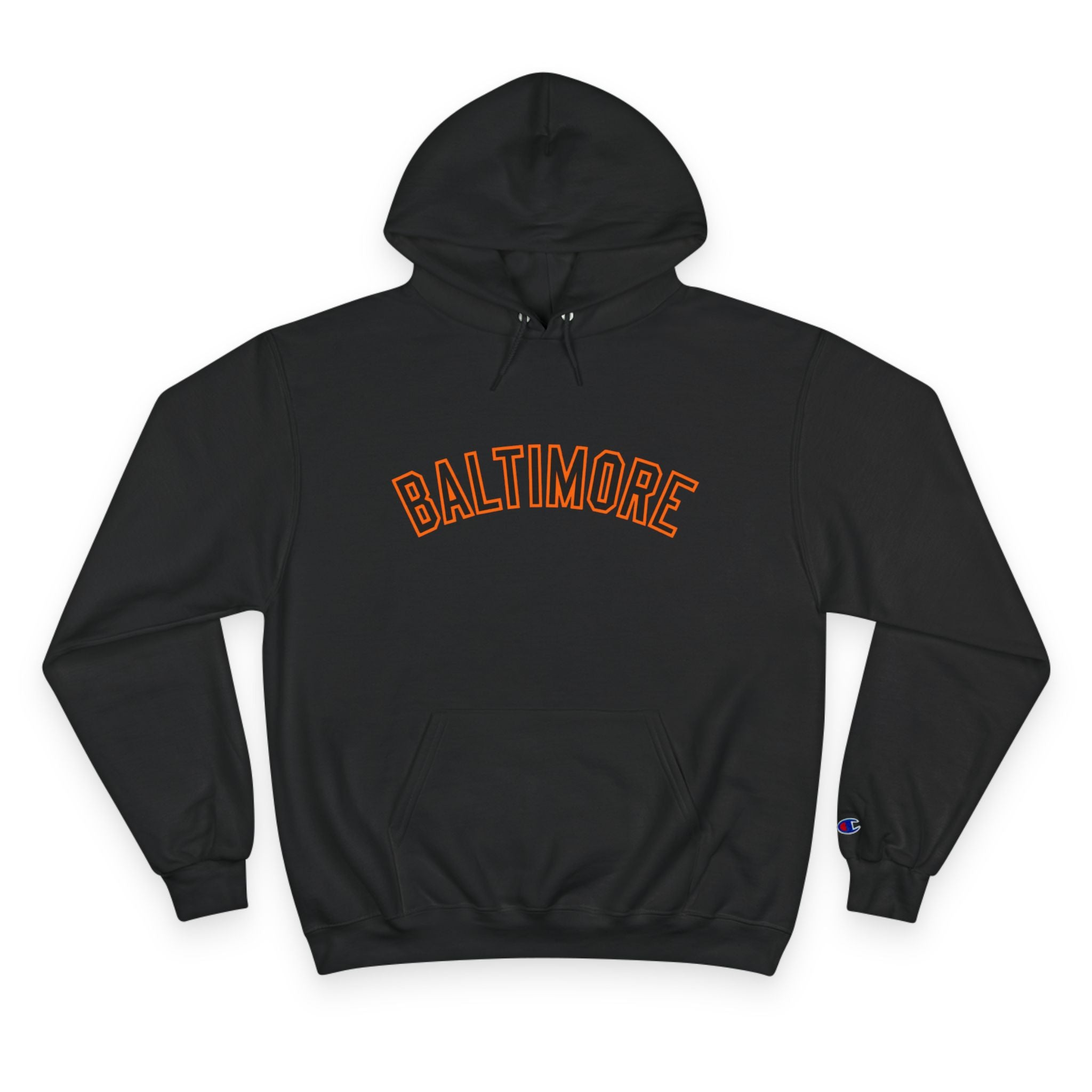 FURDreams “Baltimore” Collegiate Arch Pullover Hoodie — Orioles Orange Streetwear