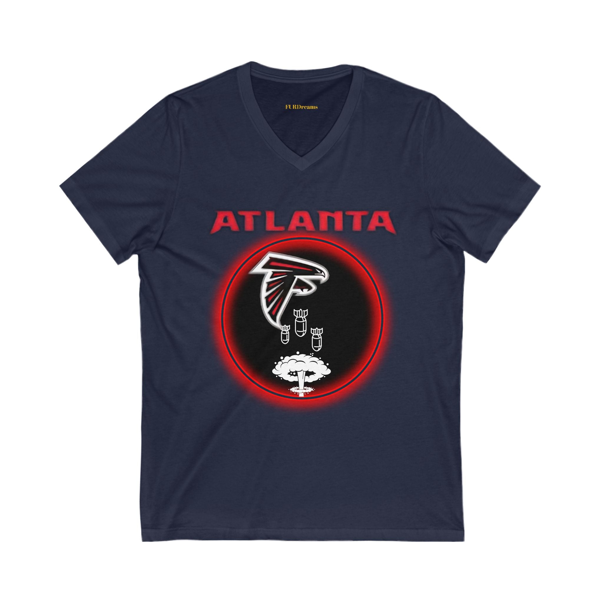 FURDreams NFL “ATL” I Unisex Jersey Short Sleeve V-Neck Tee
