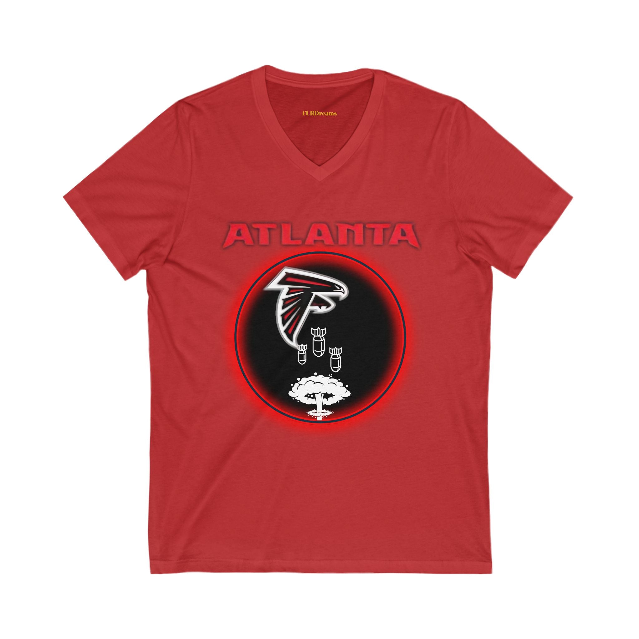 FURDreams NFL “ATL” I Unisex Jersey Short Sleeve V-Neck Tee