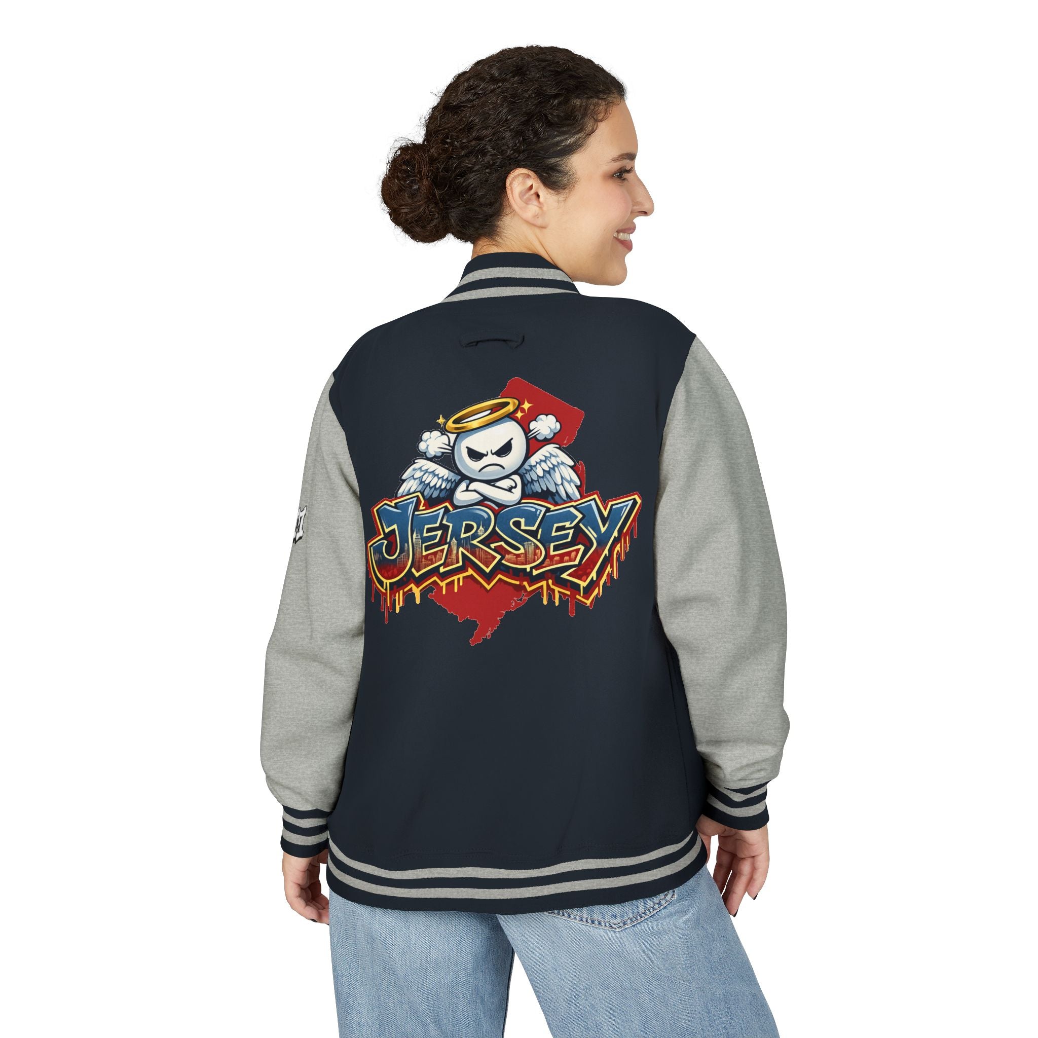 FURDreams "EWR" XII — Jersey Devils Shield Letterman Jacket