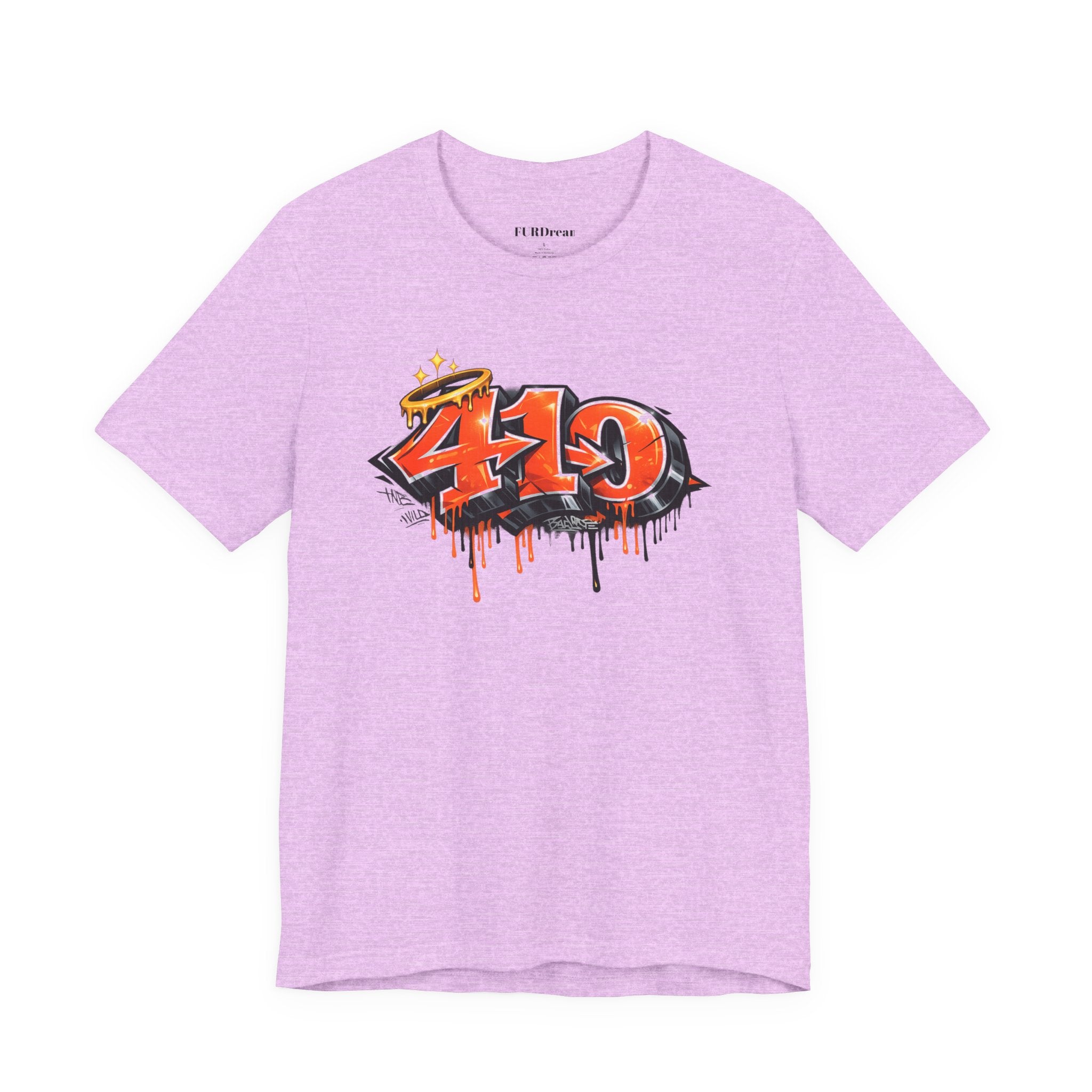 FURDreams “410” Graffiti Street Art Tee — Urban Drip Graphic T-Shirt