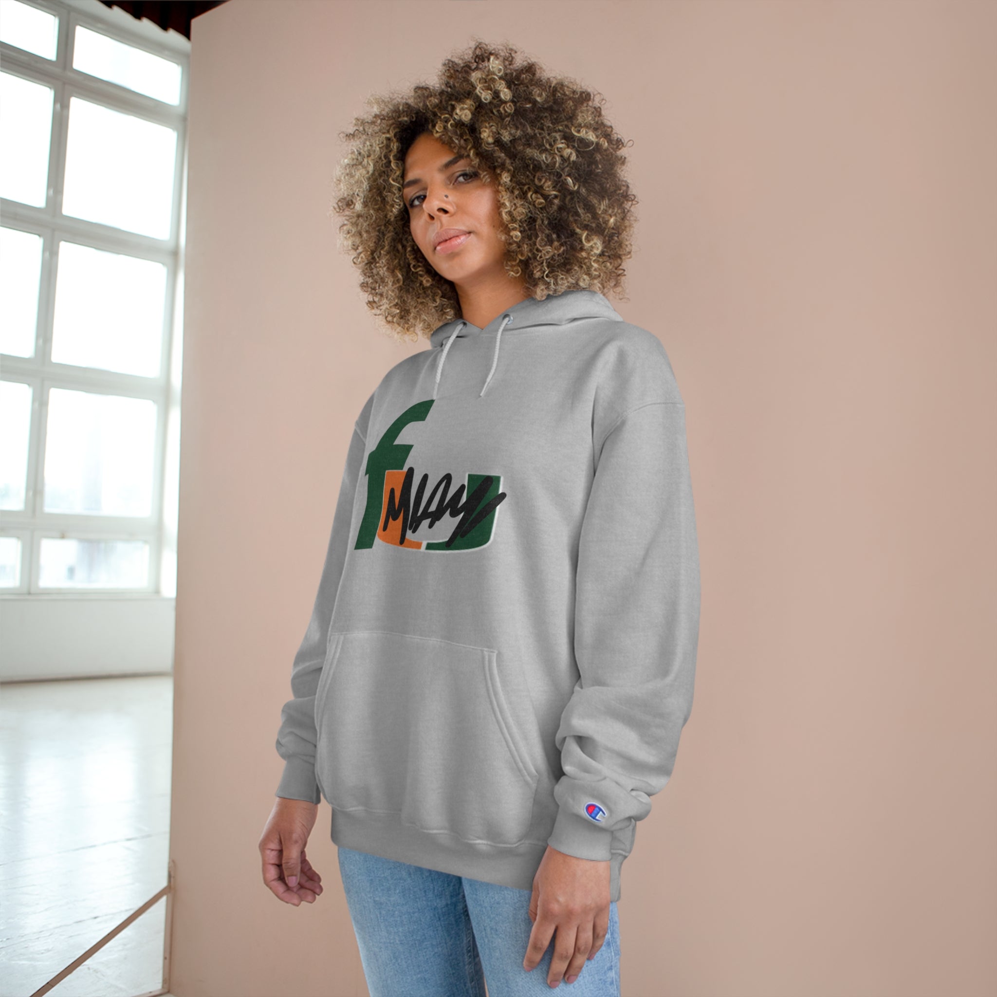 FURDREAMS NCAA “MIA” VI Champion Hoodie Sweatshirt