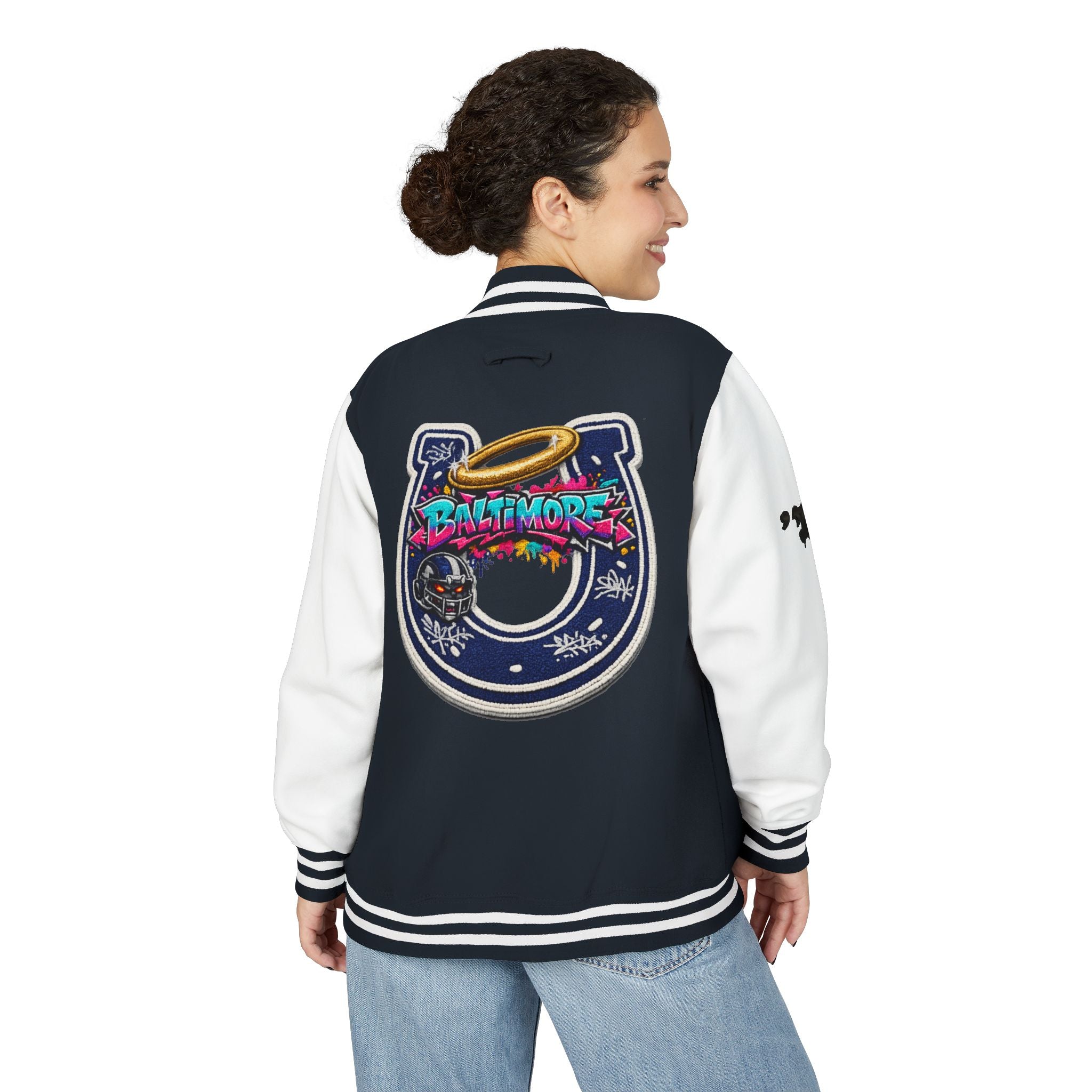 FURDreams “Baltimore” Collegiate Chest Letterman Jacket — Varsity Streetwear