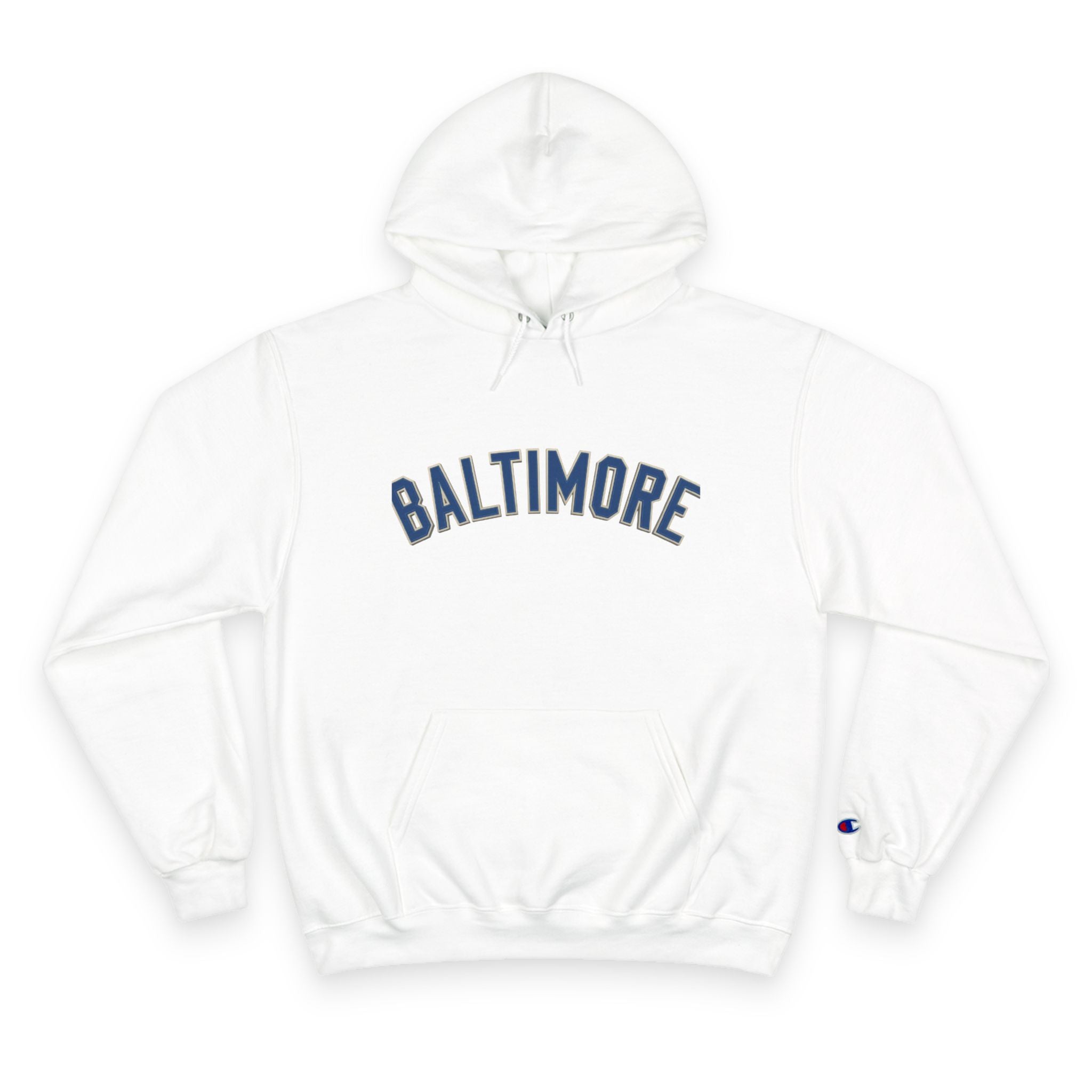 Baltimore Champion Hoodie — Retro Script City Logo Pullover