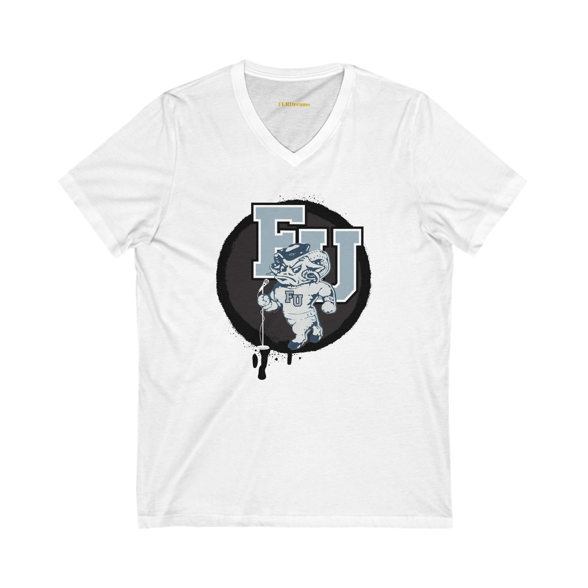 FURDreams NCAA ”RDU” I Unisex Jersey Short Sleeve V-Neck Tee