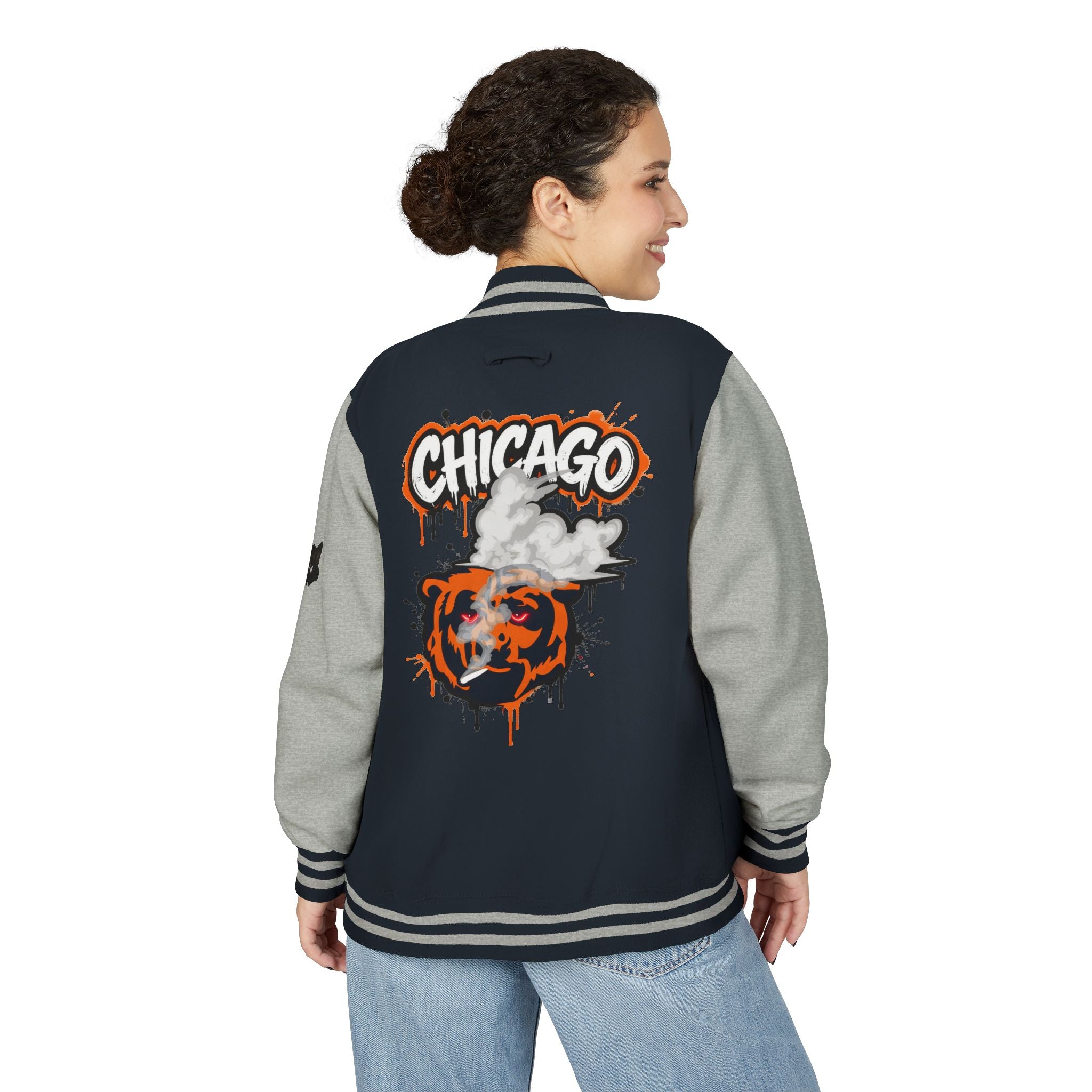 FURDREAMS “ORD” I Graffiti Shield Letterman Jacket