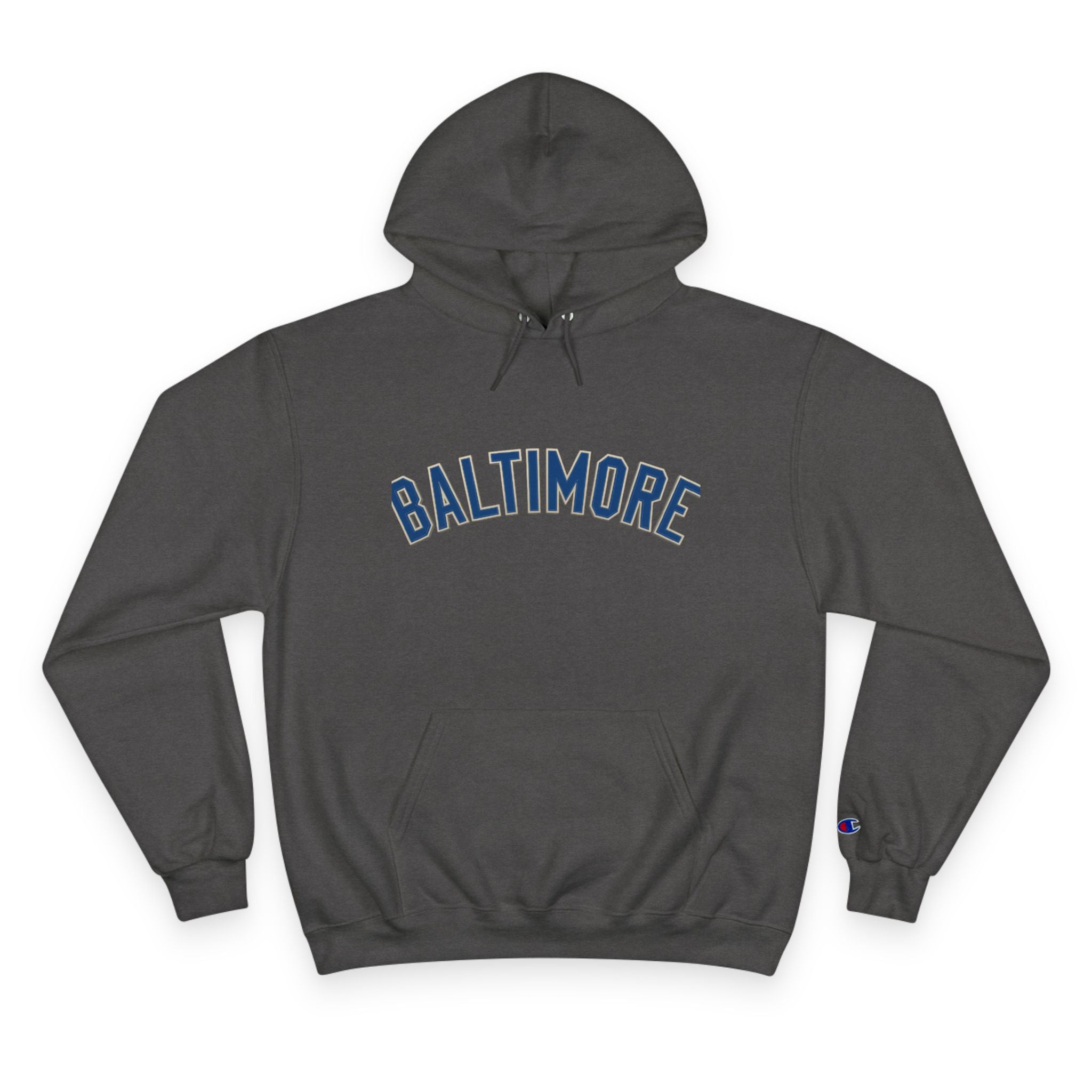 Baltimore Champion Hoodie — Retro Script City Logo Pullover