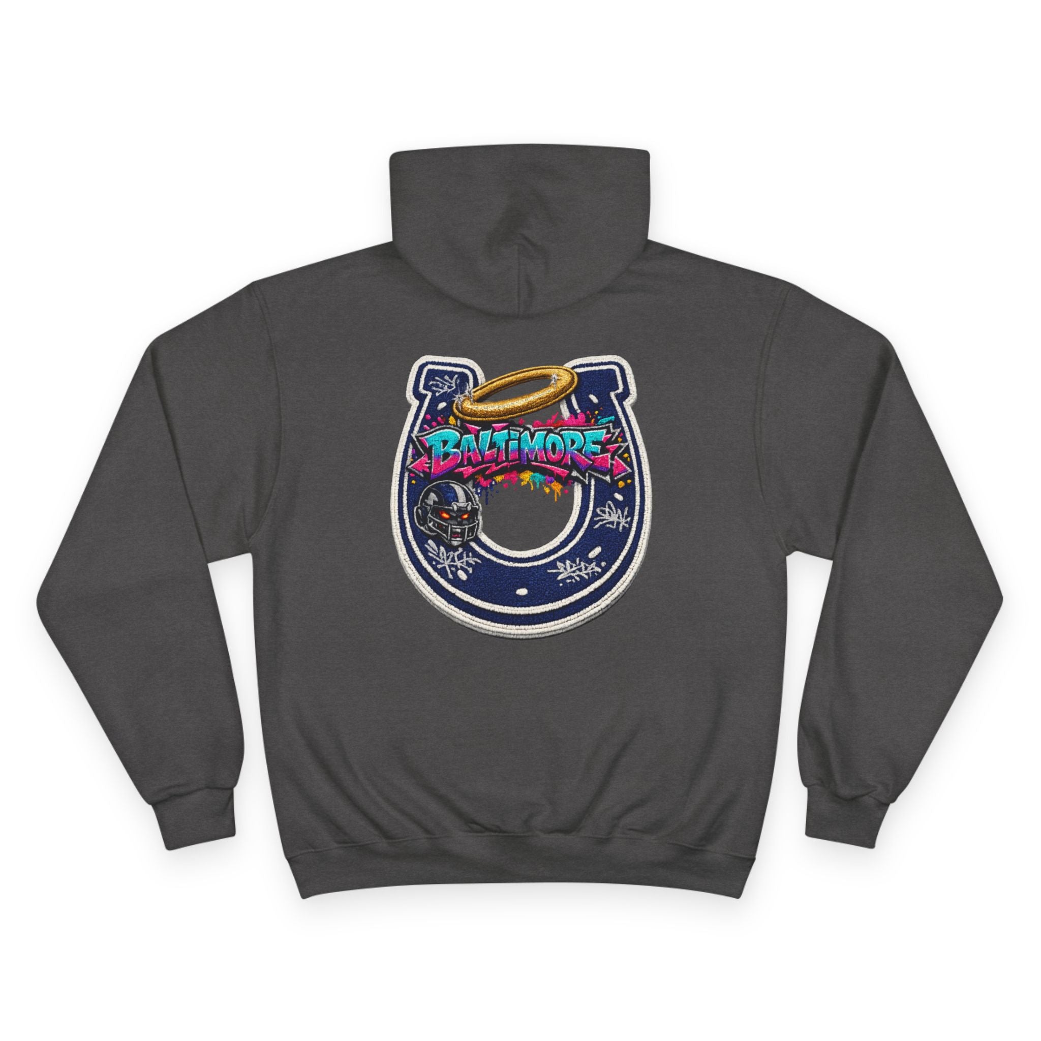 Baltimore Champion Hoodie — Retro Script City Logo Pullover