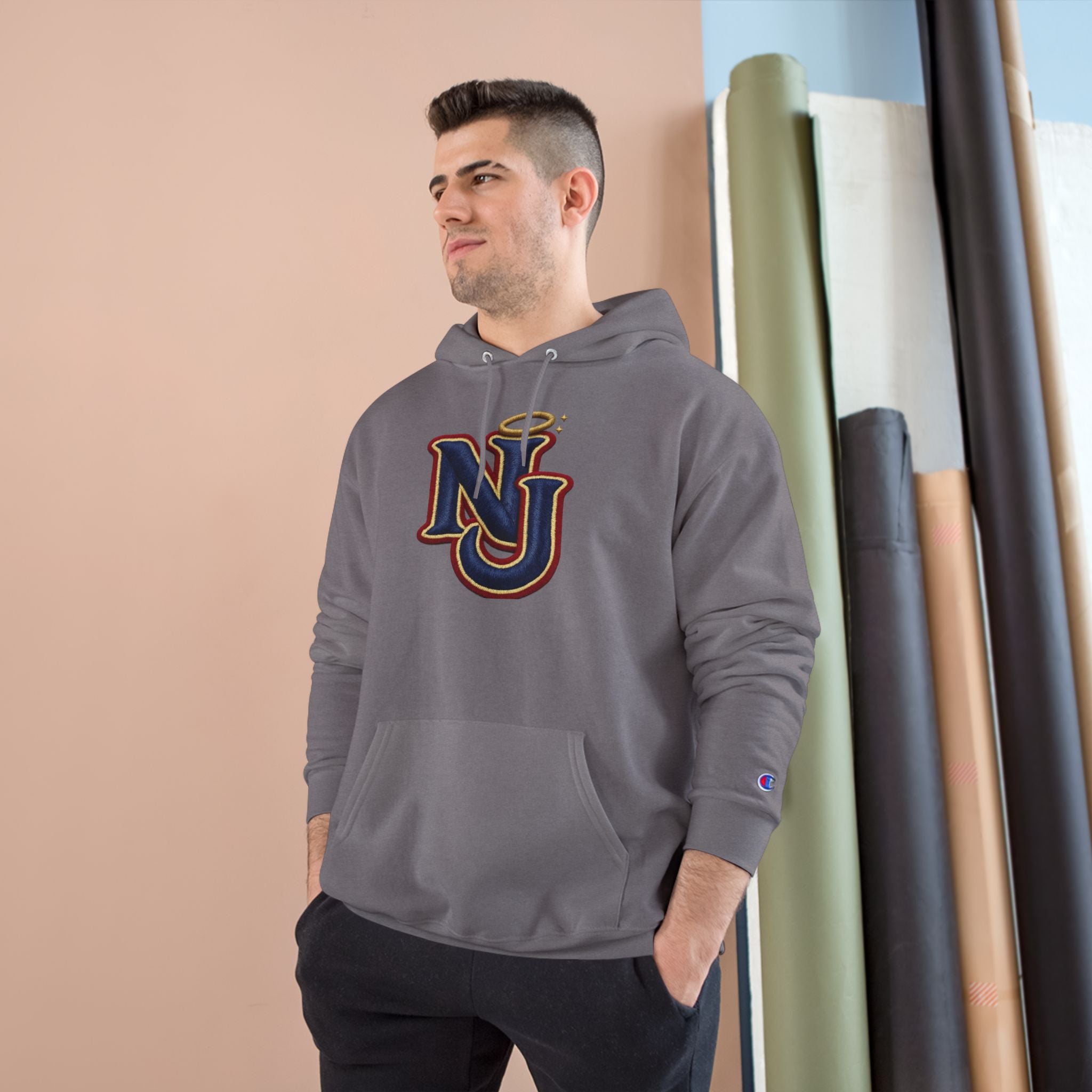 FURDreams "EWR" XII — NJ Embroidered Monogram Champion Pullover