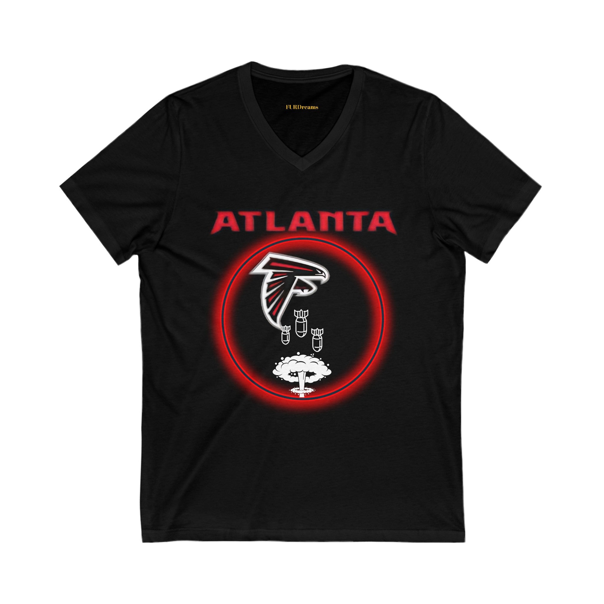 FURDreams NFL “ATL” I Unisex Jersey Short Sleeve V-Neck Tee