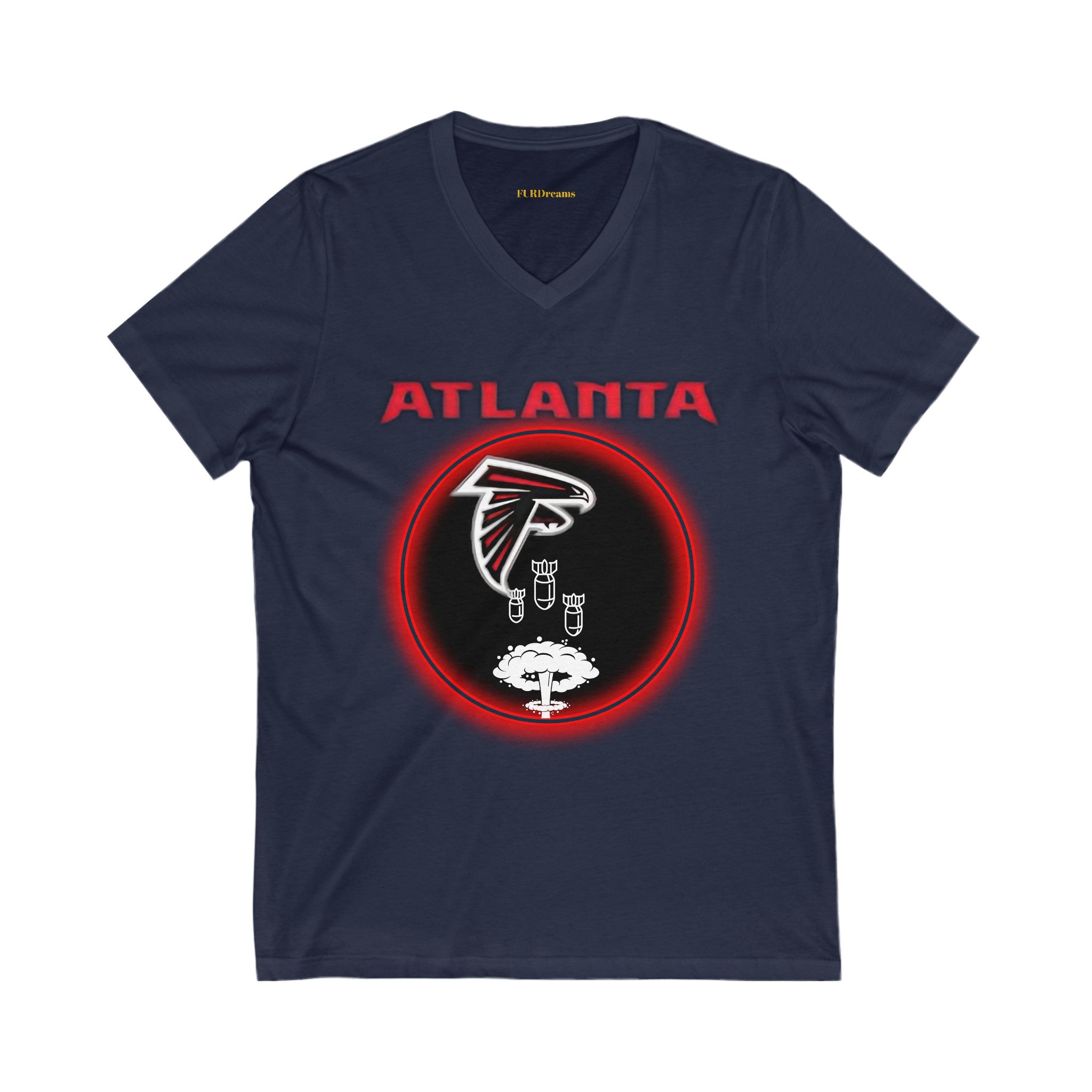 FURDreams NFL “ATL” I Unisex Jersey Short Sleeve V-Neck Tee