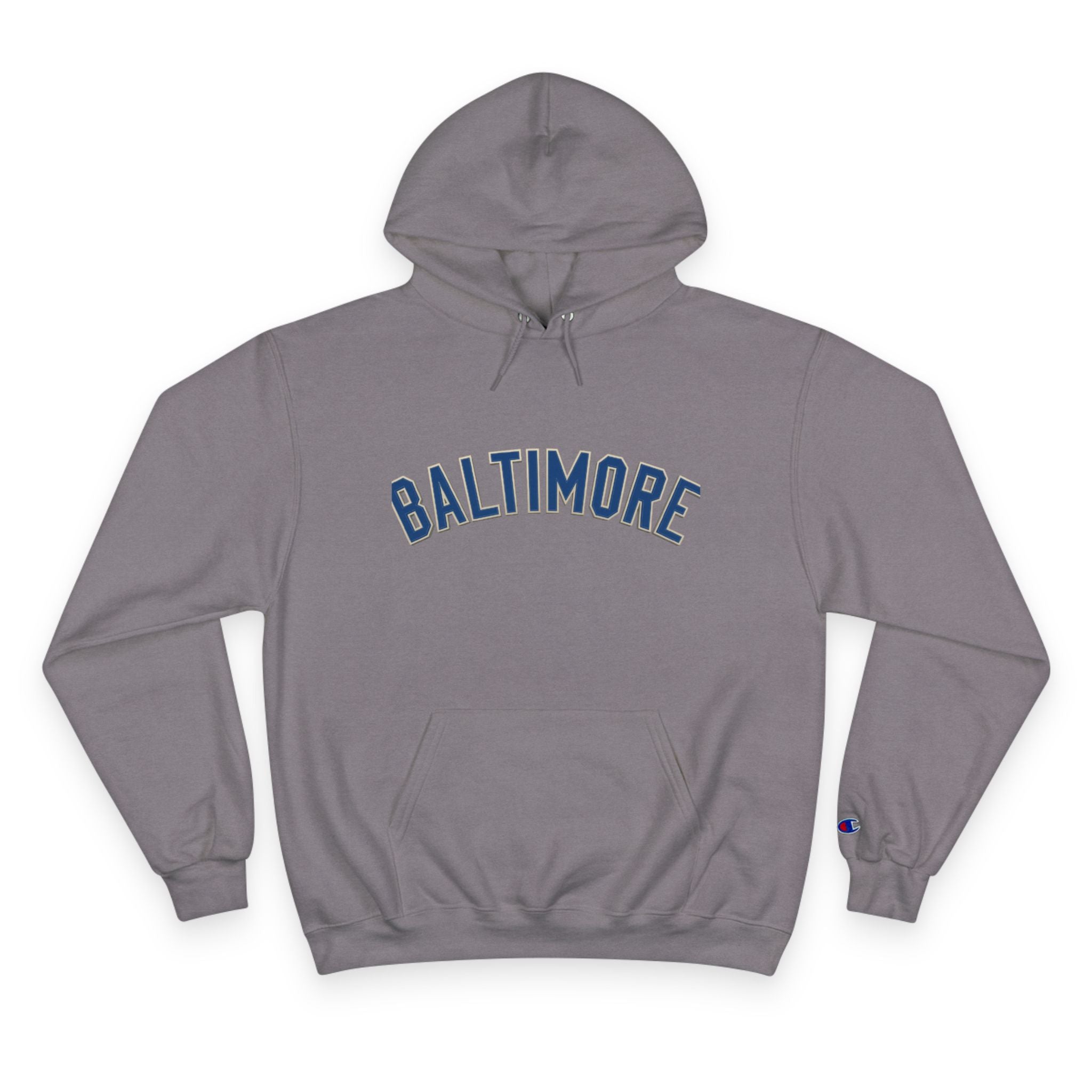 Baltimore Champion Hoodie — Retro Script City Logo Pullover