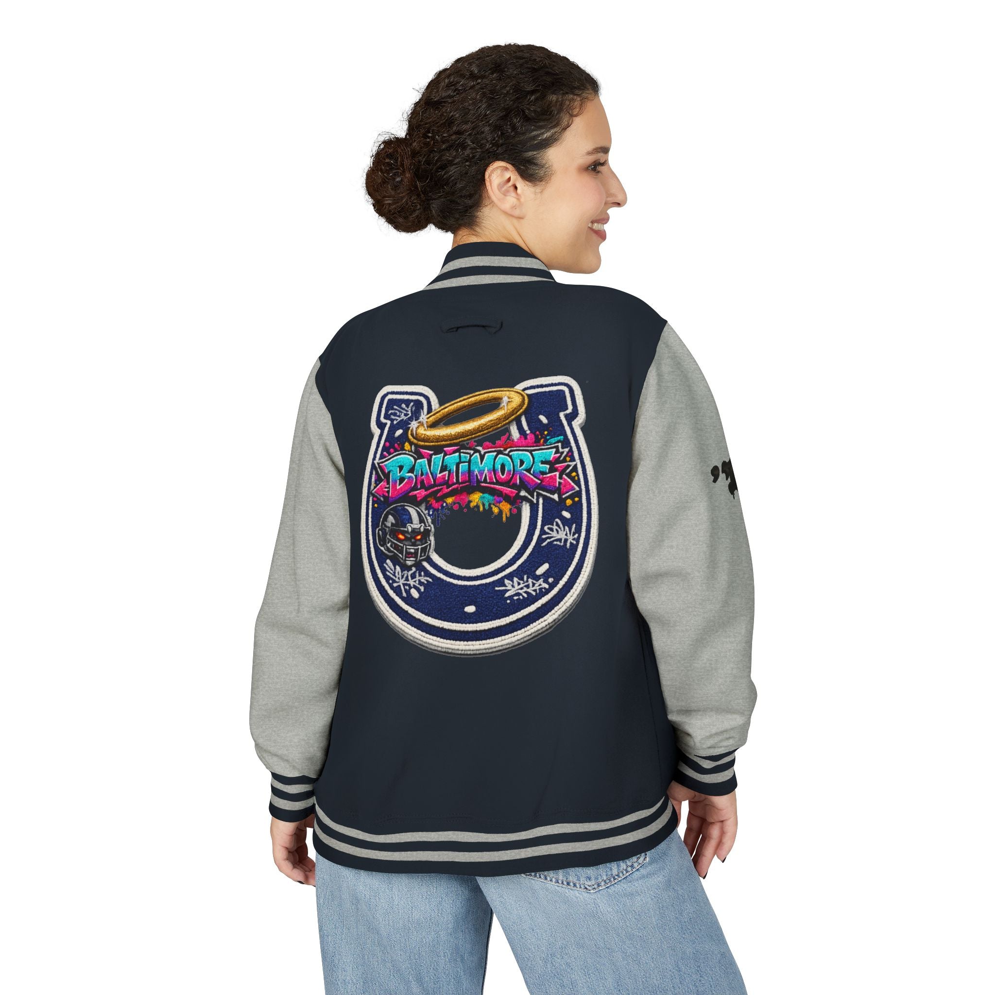 FURDreams “Baltimore” Collegiate Chest Letterman Jacket — Varsity Streetwear