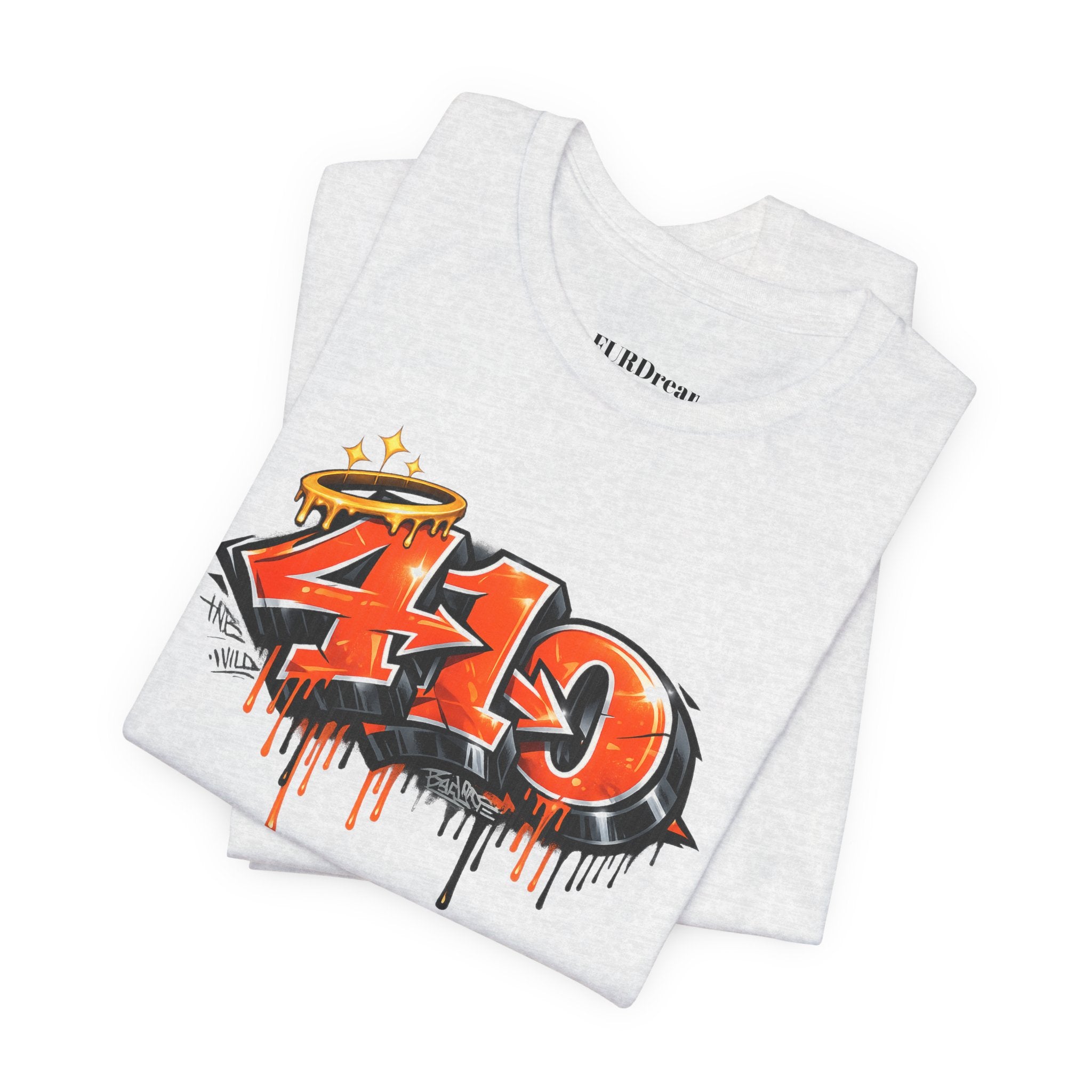 FURDreams “410” Graffiti Street Art Tee — Urban Drip Graphic T-Shirt