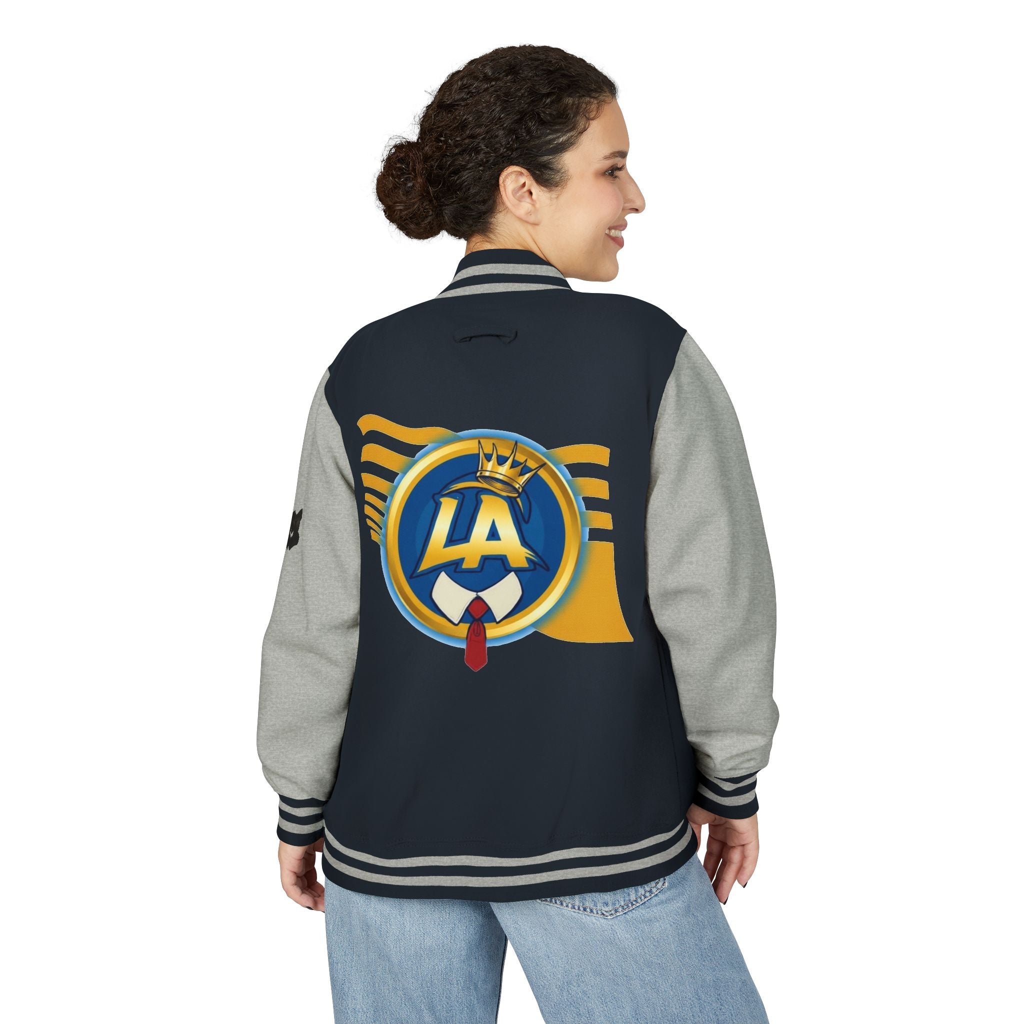 FURDreams "LAX" I Graffiti Shield Letterman Jacket