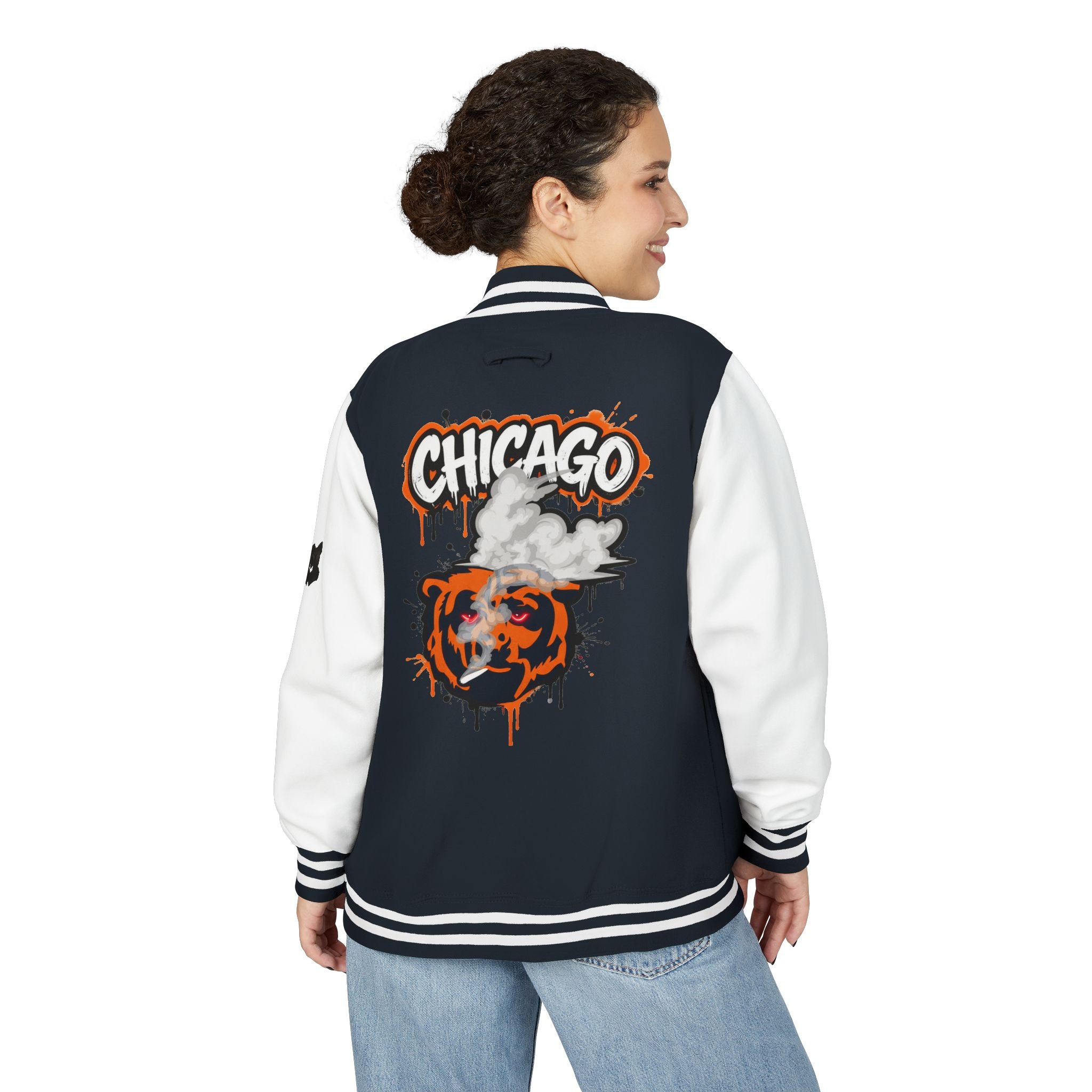 FURDREAMS “ORD” I Graffiti Shield Letterman Jacket