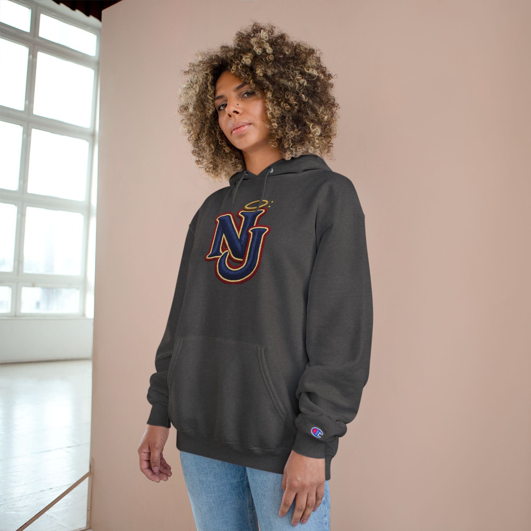 FURDreams "EWR" XII — NJ Embroidered Monogram Champion Pullover