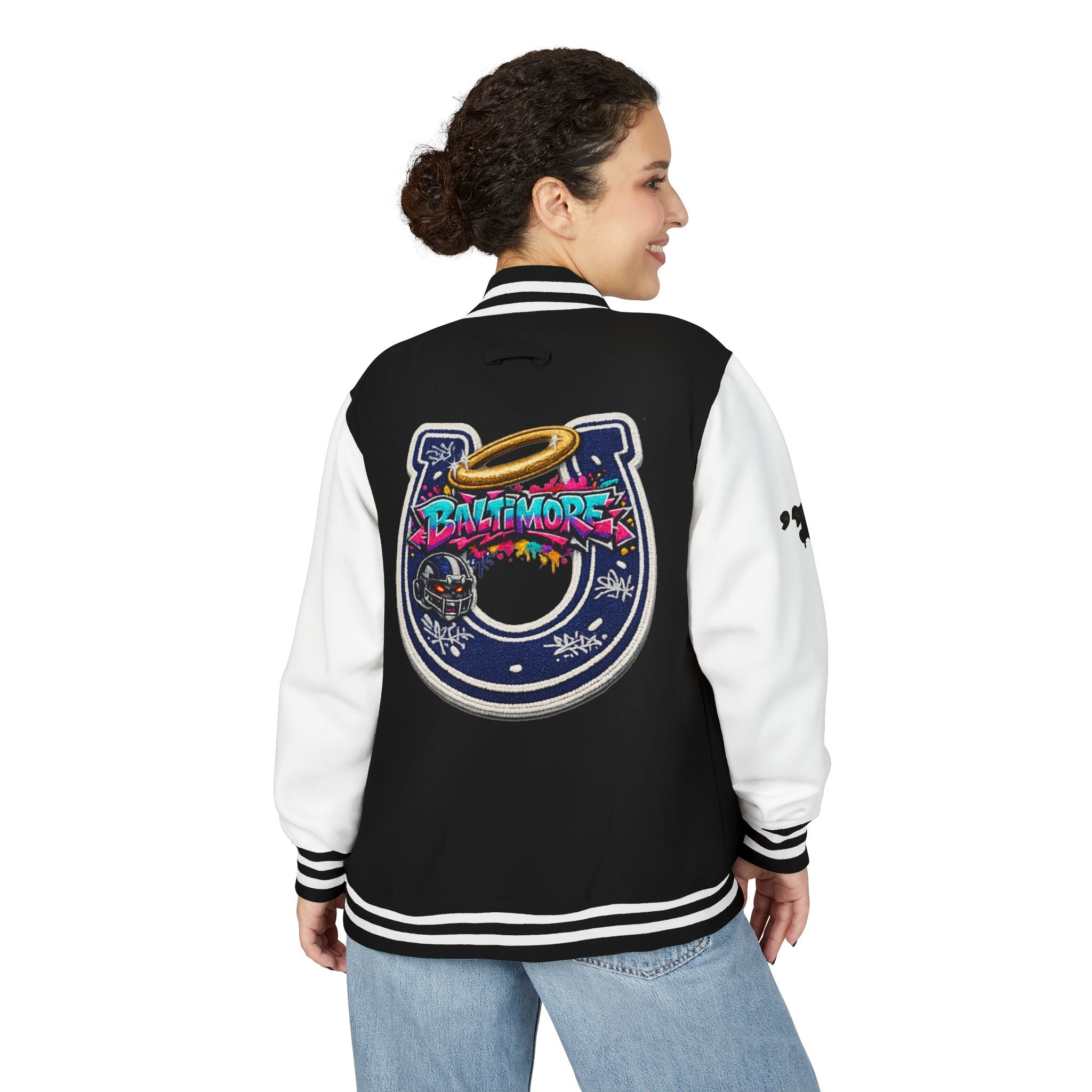 FURDreams “Baltimore” Collegiate Chest Letterman Jacket — Varsity Streetwear
