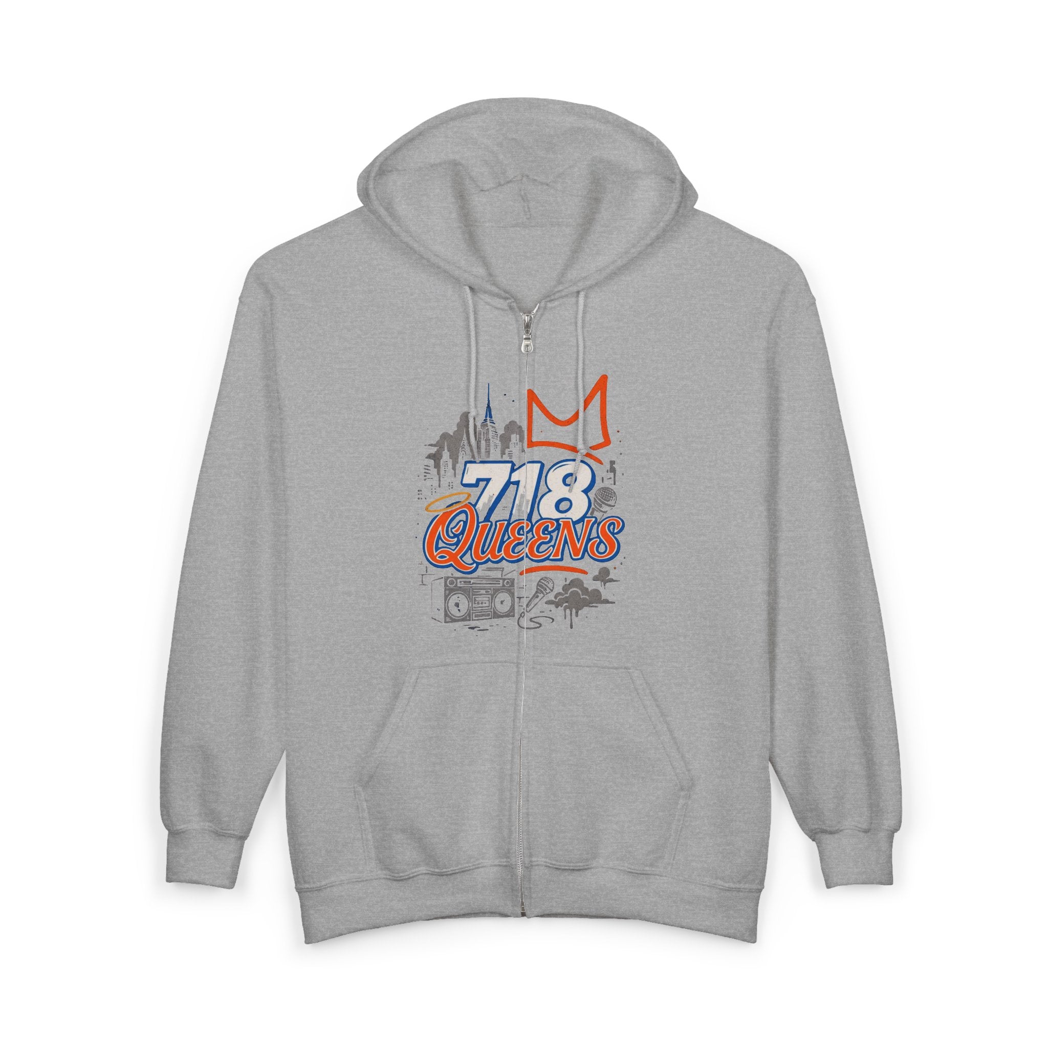 FURDreams “NYC OGTiktok” Champion Graffiti T‑Shirt — Street Style 'Play' Graphic Unisex Full Zip Hoodie for Warmth and Style