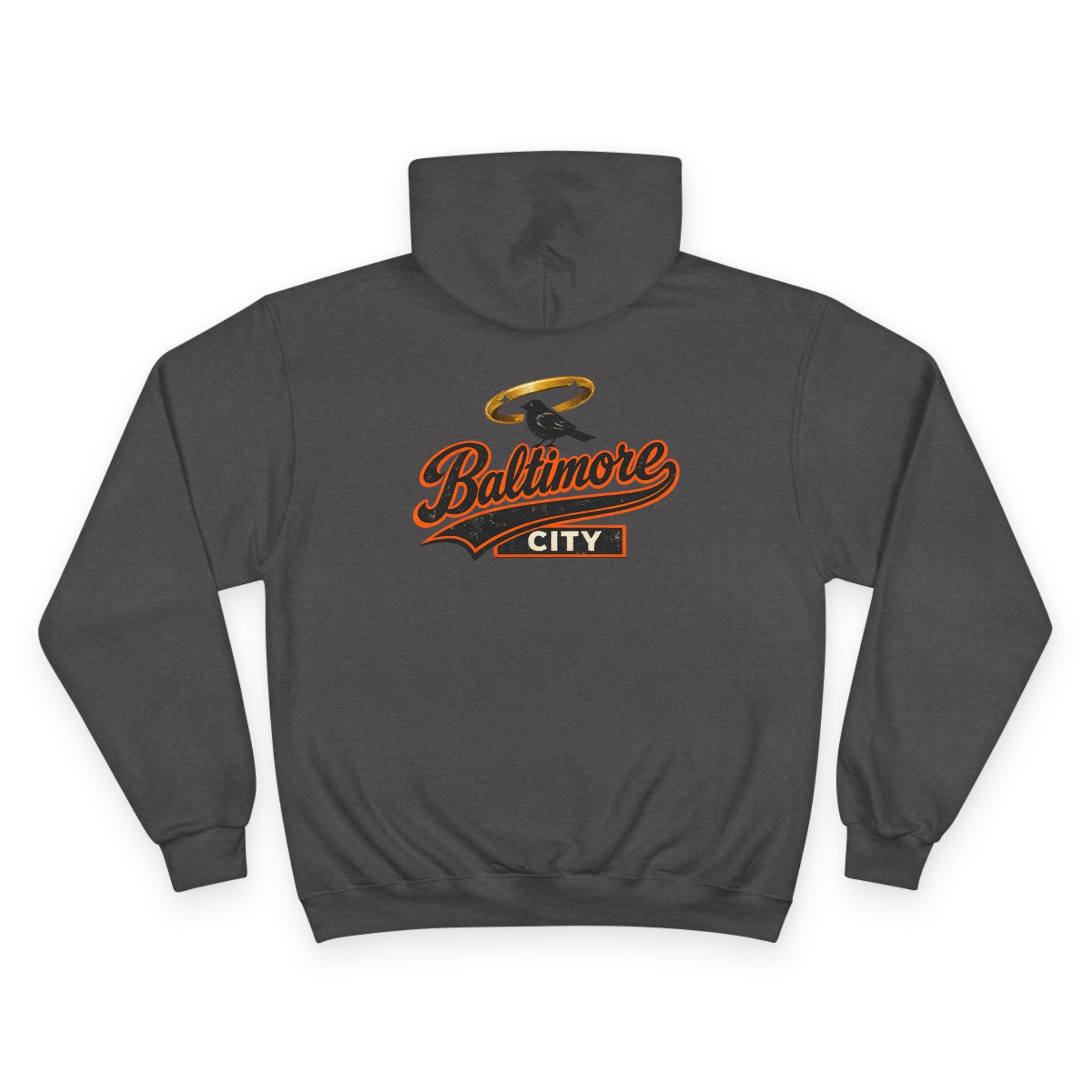 FURDreams “Baltimore” Collegiate Arch Pullover Hoodie — Orioles Orange Streetwear