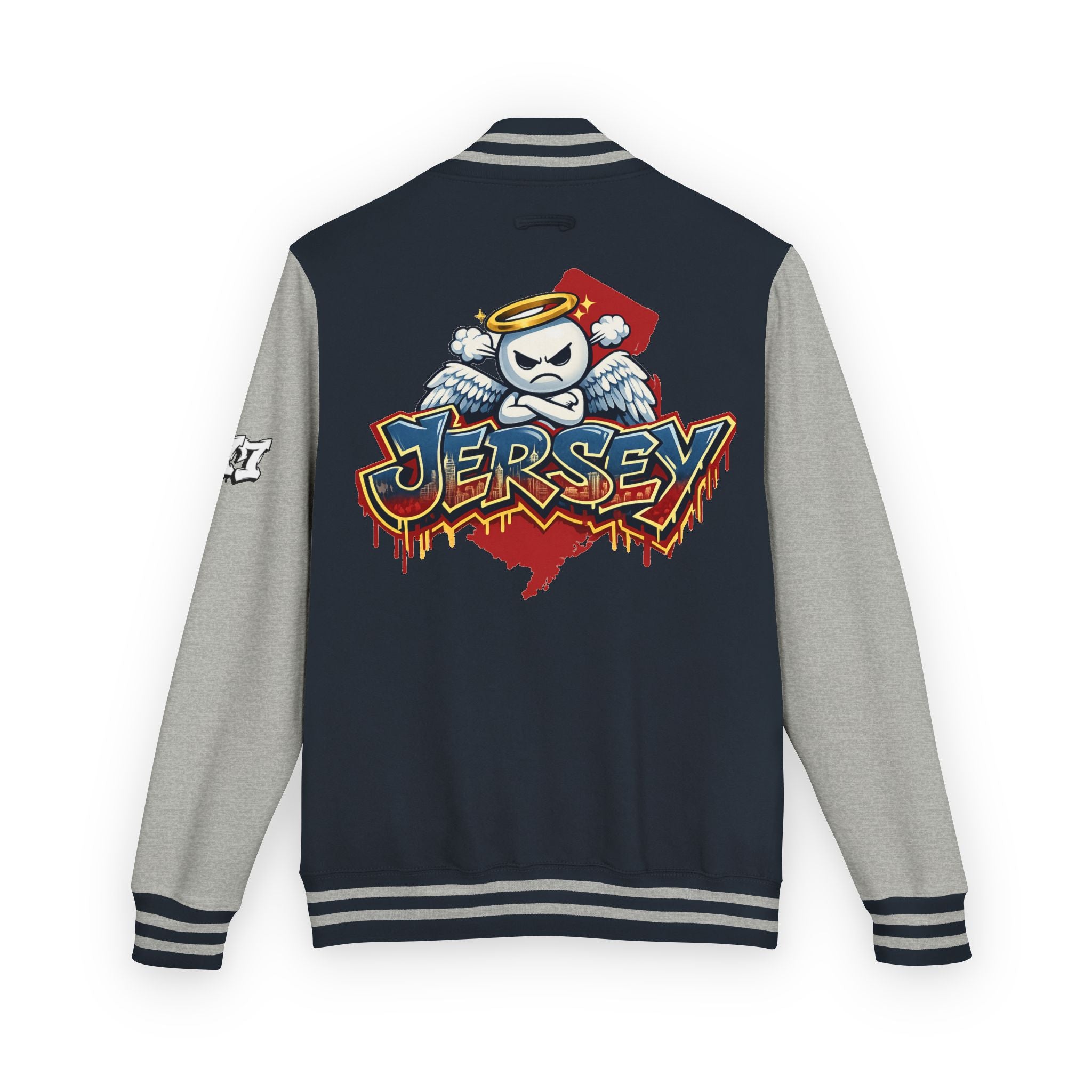 FURDreams "EWR" XII — Jersey Devils Shield Letterman Jacket