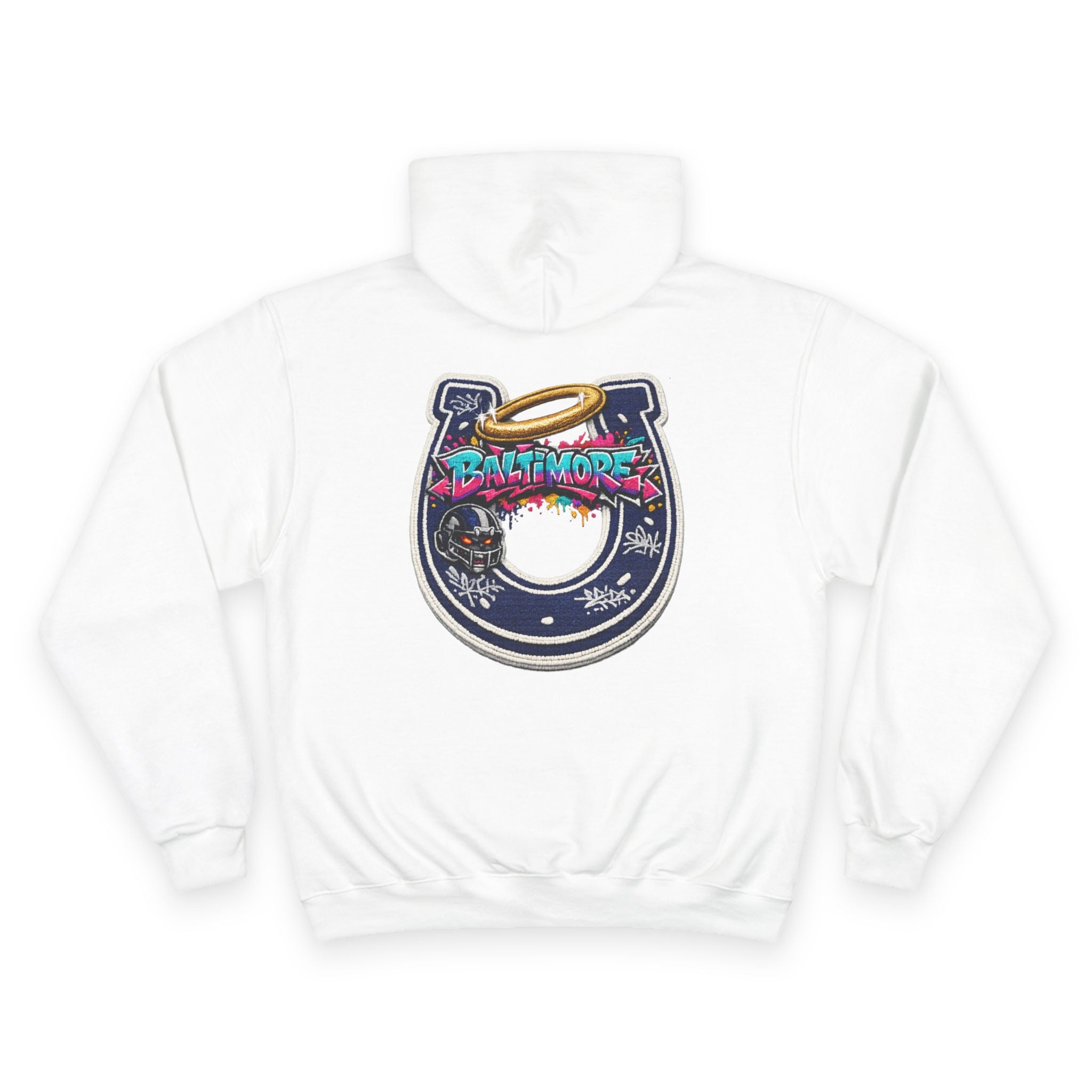 Baltimore Champion Hoodie — Retro Script City Logo Pullover