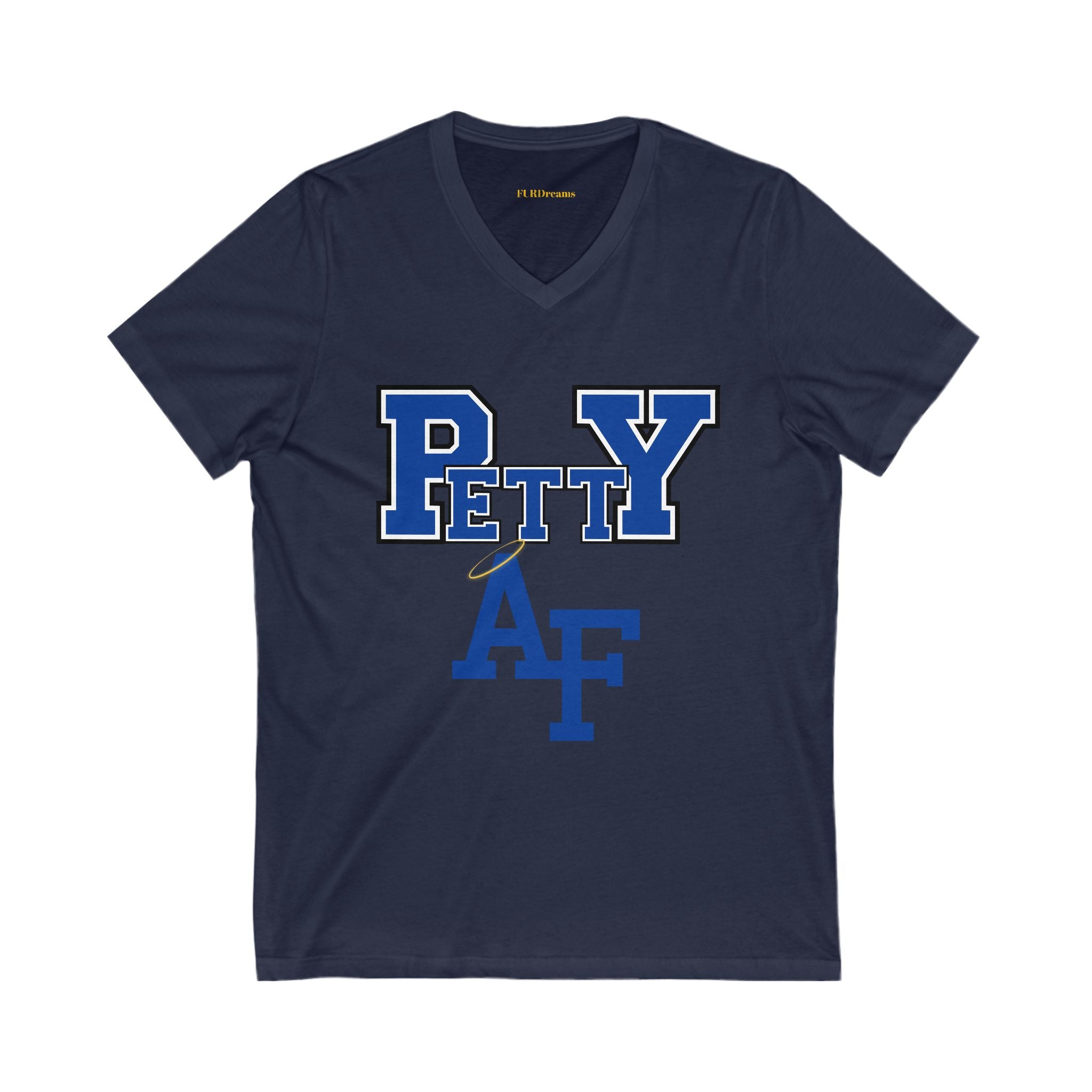 FURDreams NCAA “DIA” I Unisex Jersey Short Sleeve V-Neck Tee