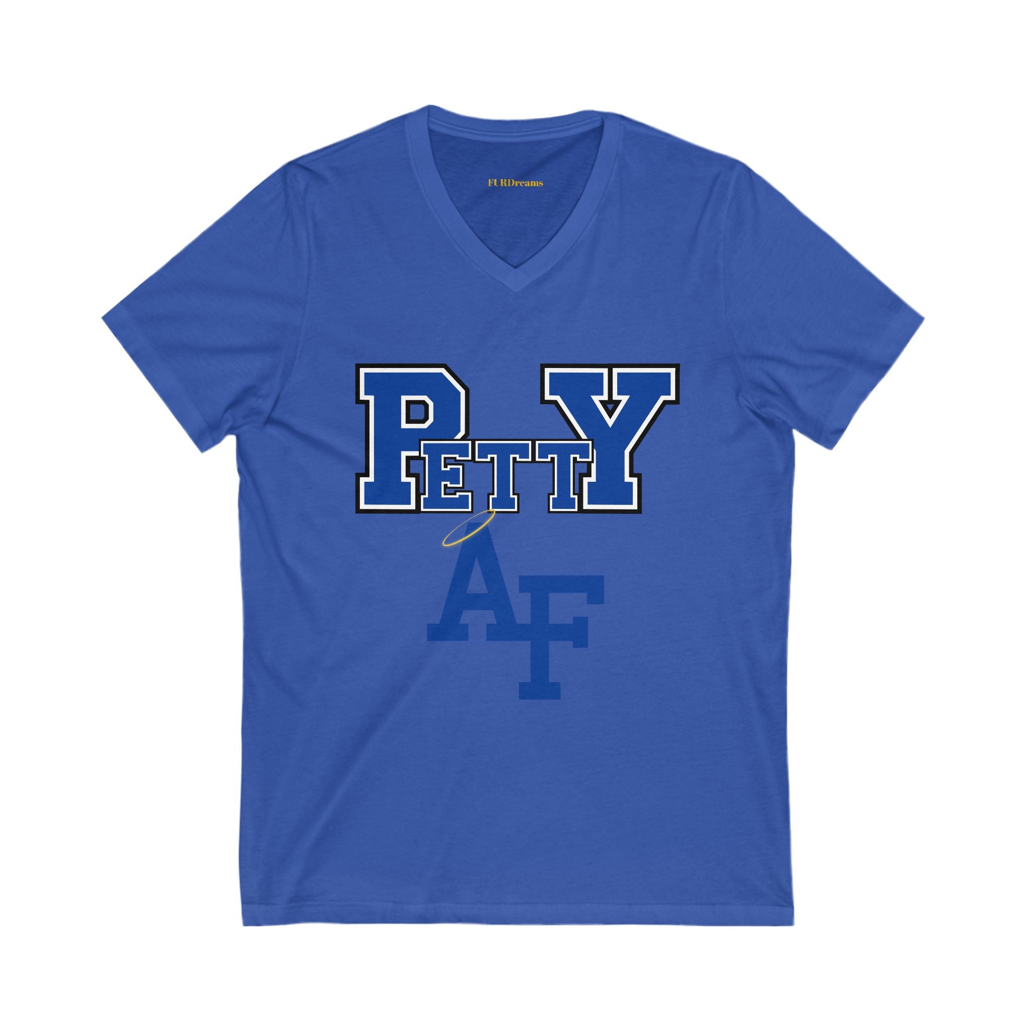 FURDreams NCAA “DIA” I Unisex Jersey Short Sleeve V-Neck Tee