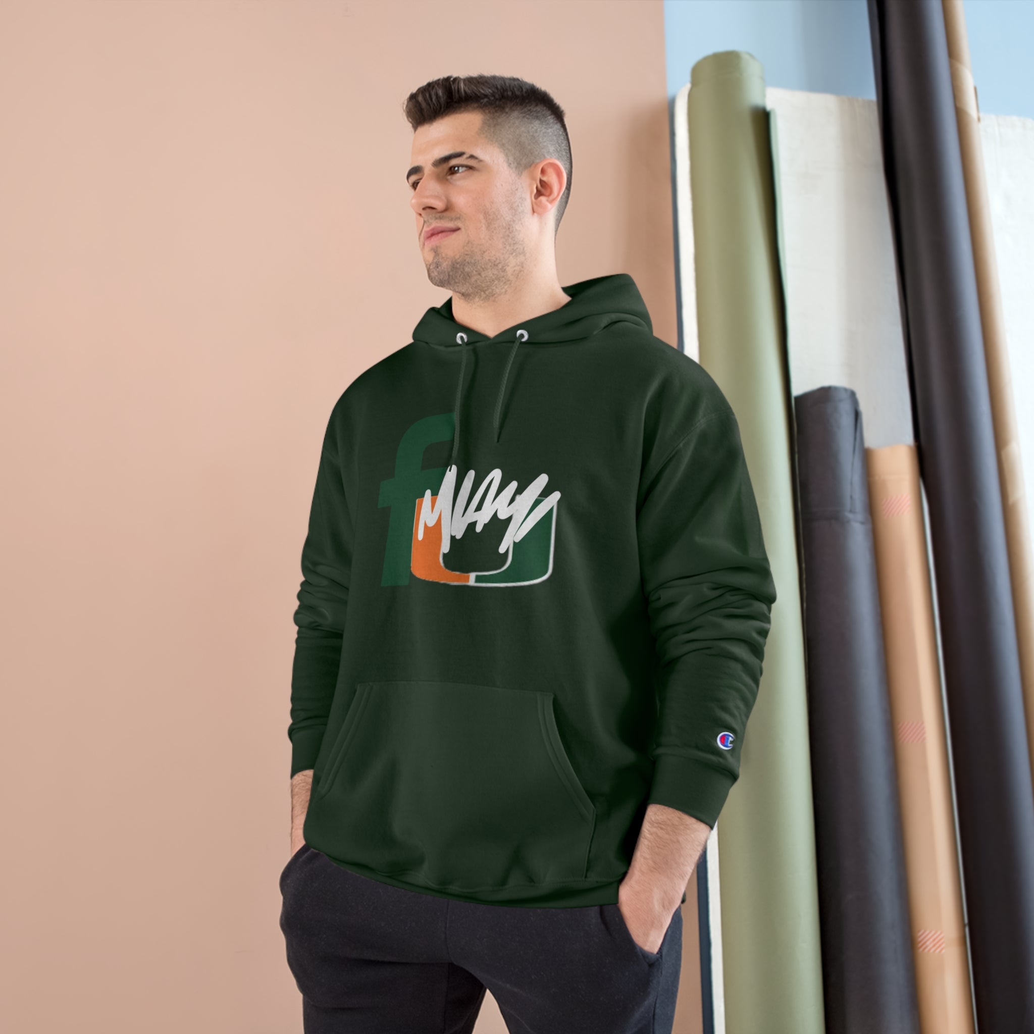 FURDREAMS NCAA “MIA” VI Champion Hoodie Sweatshirt